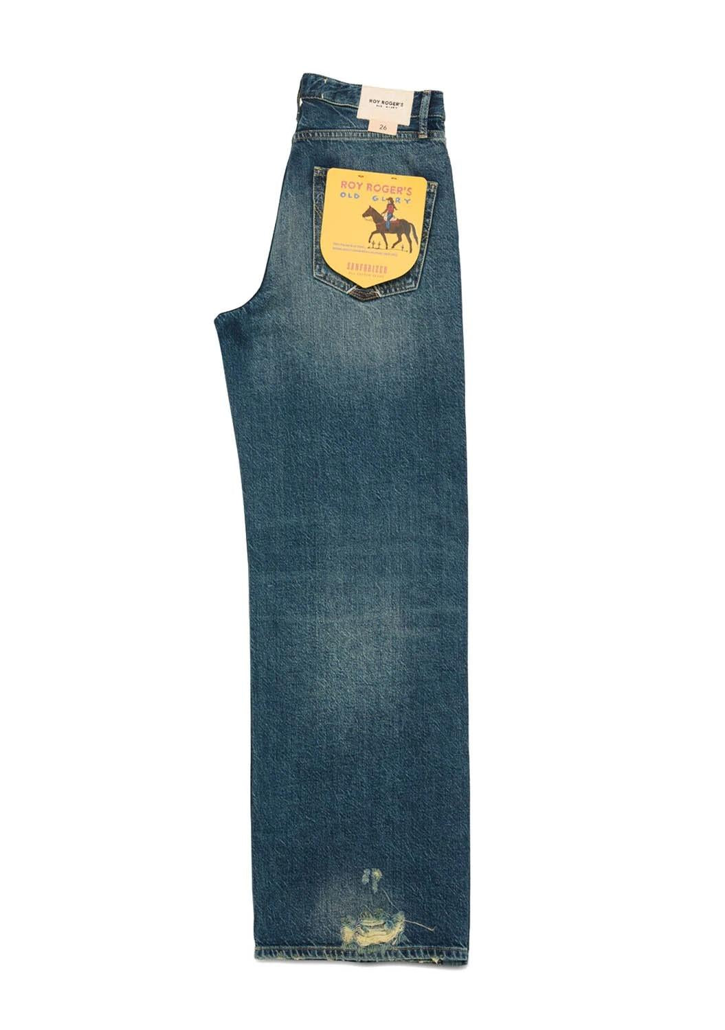 super wide old glory denim cotton/viscose grove ROG0004D7033071 C0999 ROY ROGER'S 