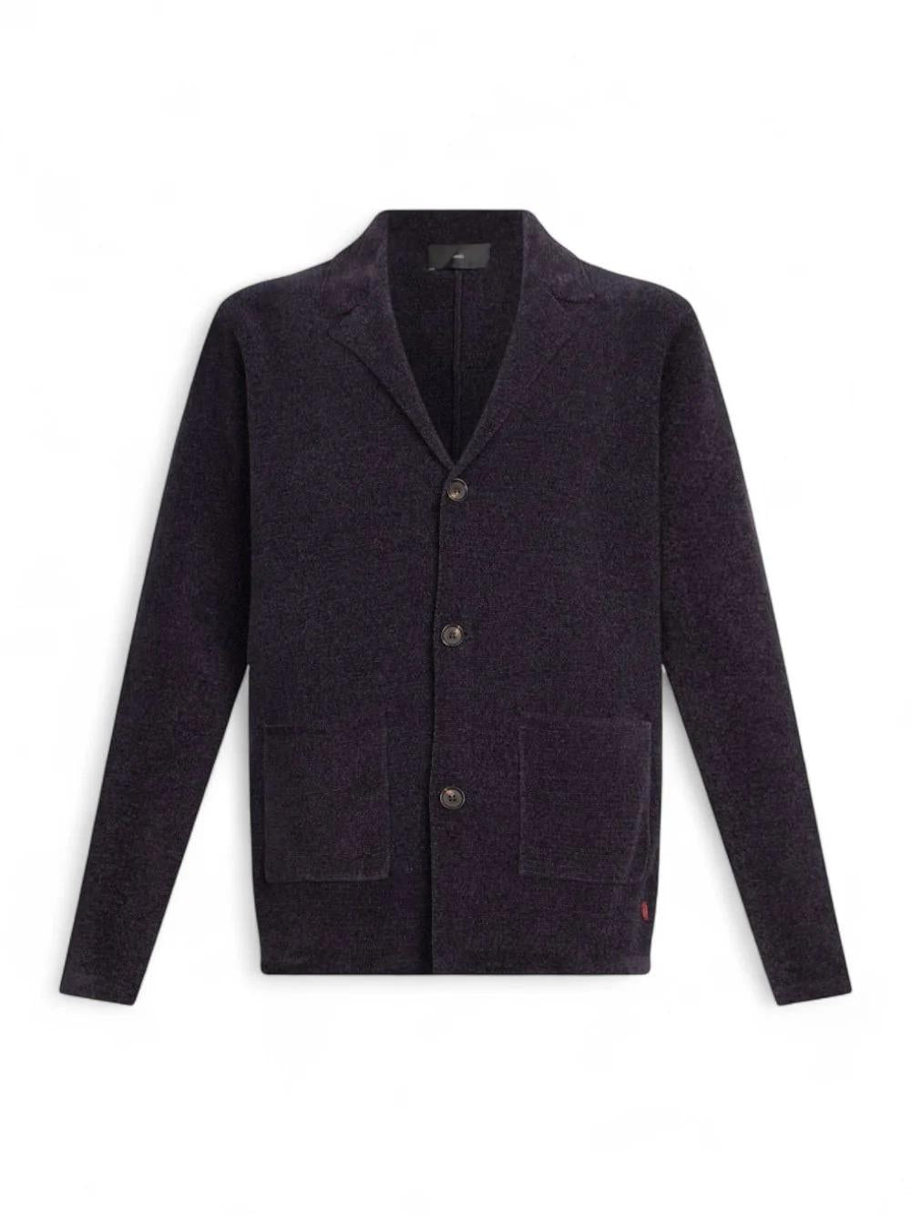 Cardigan Liu Jo in ciniglia uomo dark blue QF5081MA29P 94013 LIU-JO 