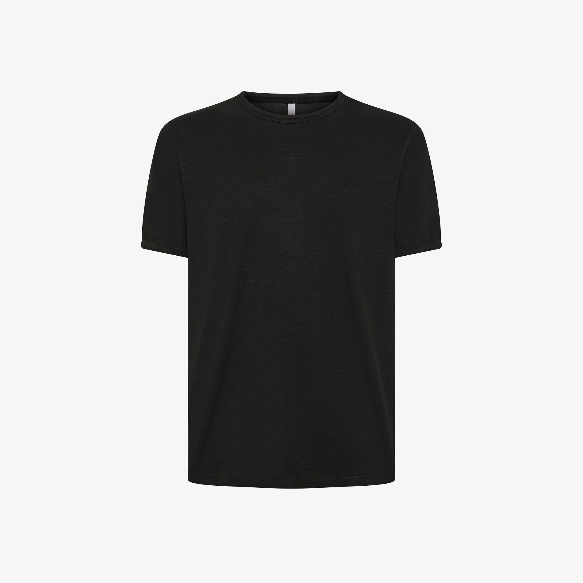 T-shirt in jersey di cotone nero T35118 11 SUN 68 