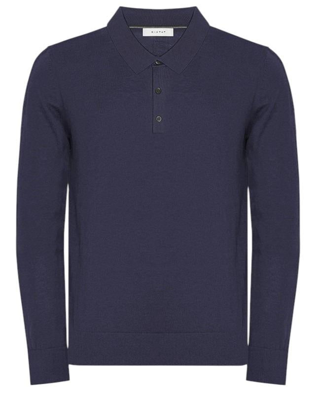 Diktat polo viscosa e cashmere BLU NOTTE DK97015 BLU NOTTE DIKTAT 