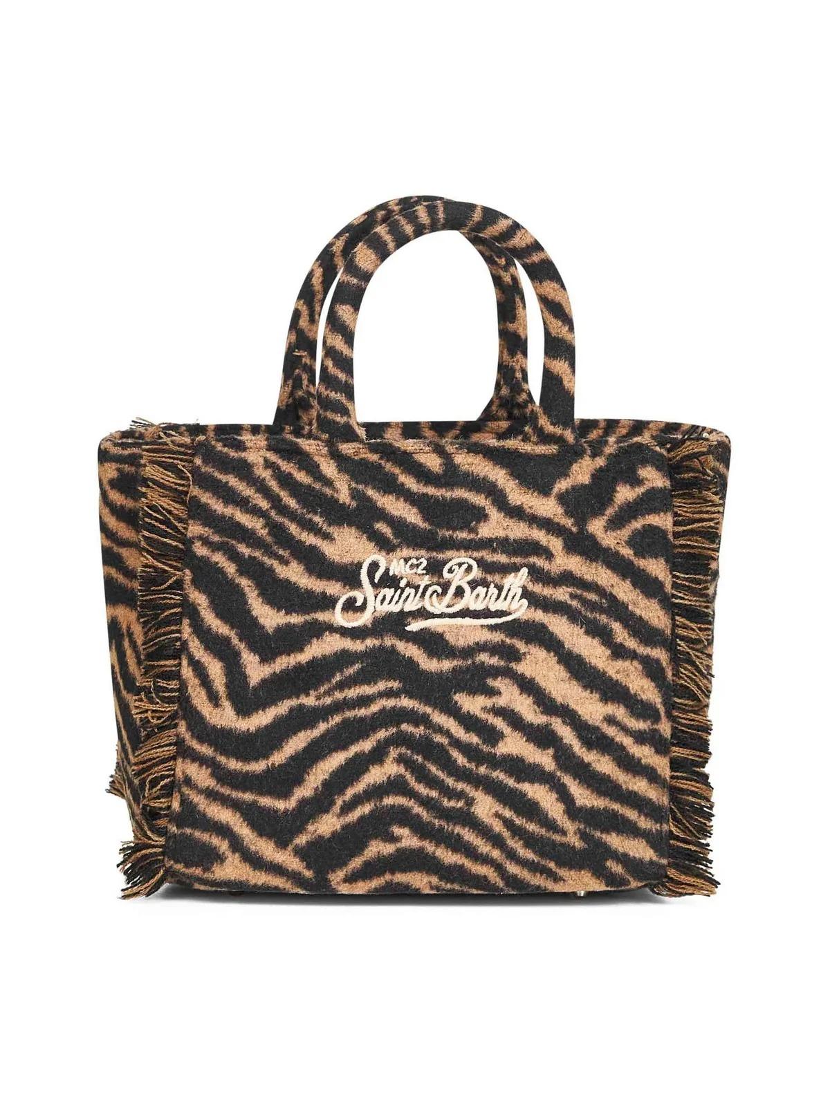 MC2 SAINT BARTH Borsa Donna VANITY MINI FELT 01322I ZEBRA 18 EMB VAMI024 01322I MC2 SAINT BARTH 