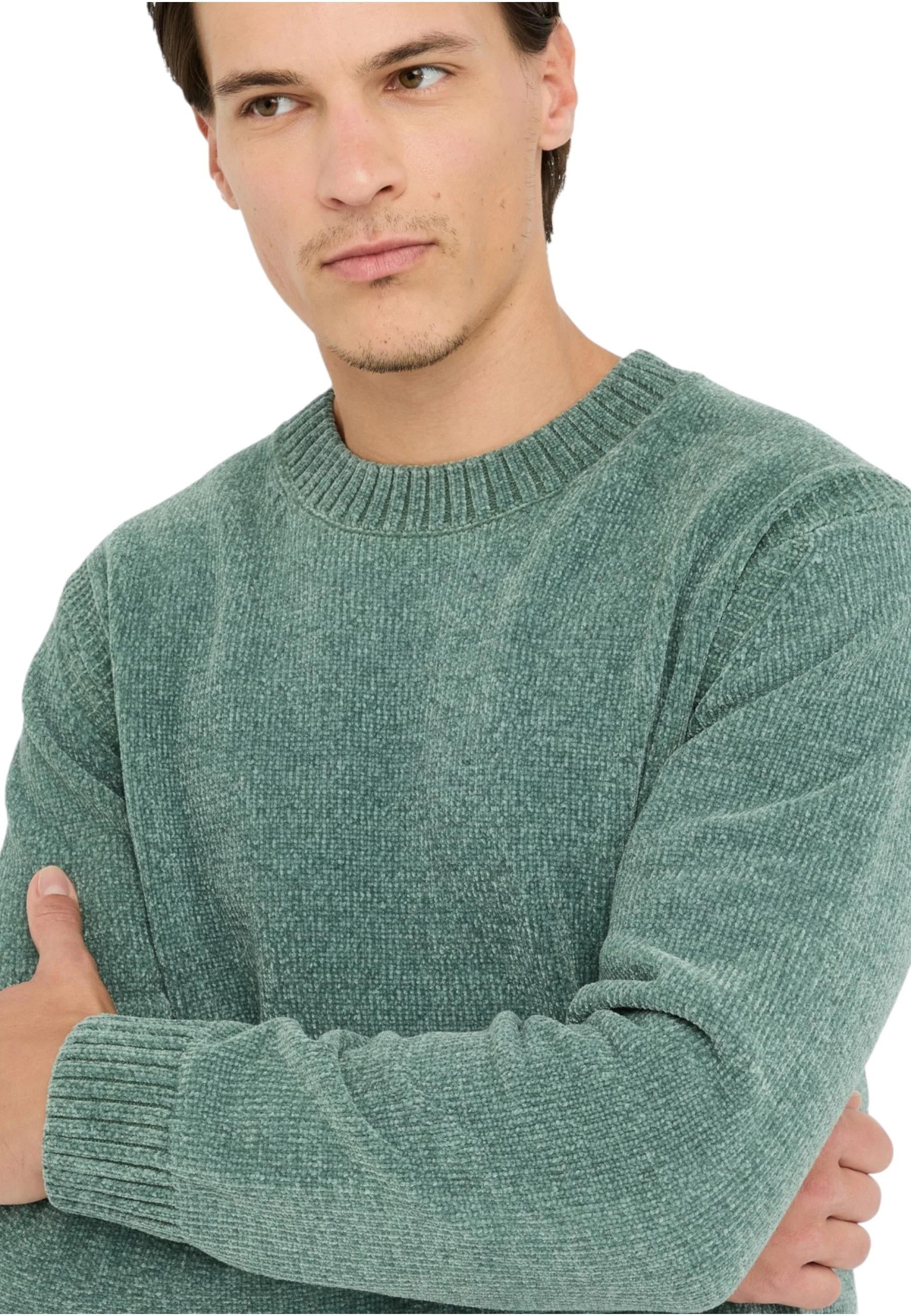 Maglione A Girocollo Uomo Liu Jo In Ciniglia Military QF5079MA29P 76009 LIU-JO 