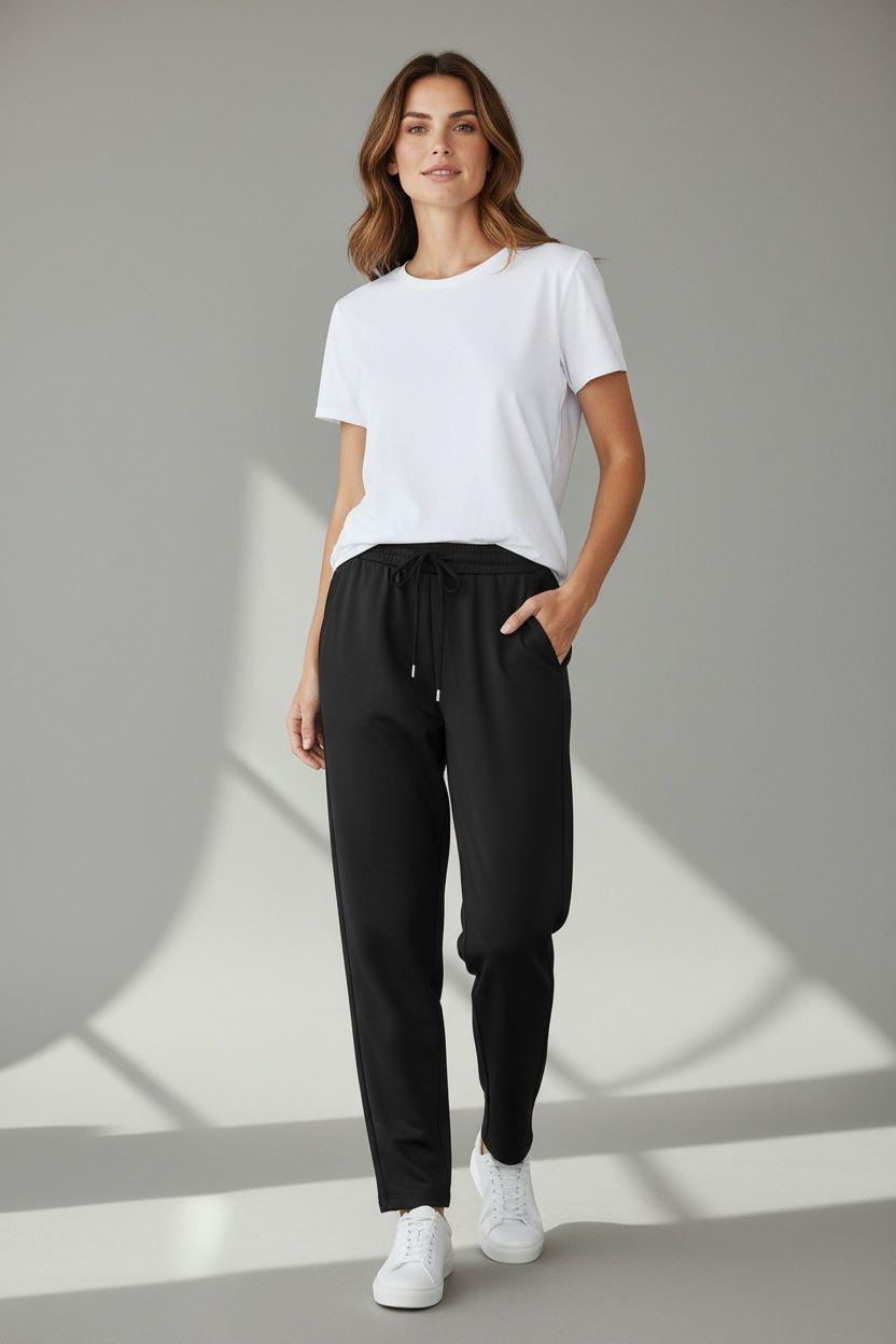 Pantalaccio frescolana crochè nero CR09433 1000 CROCHE 