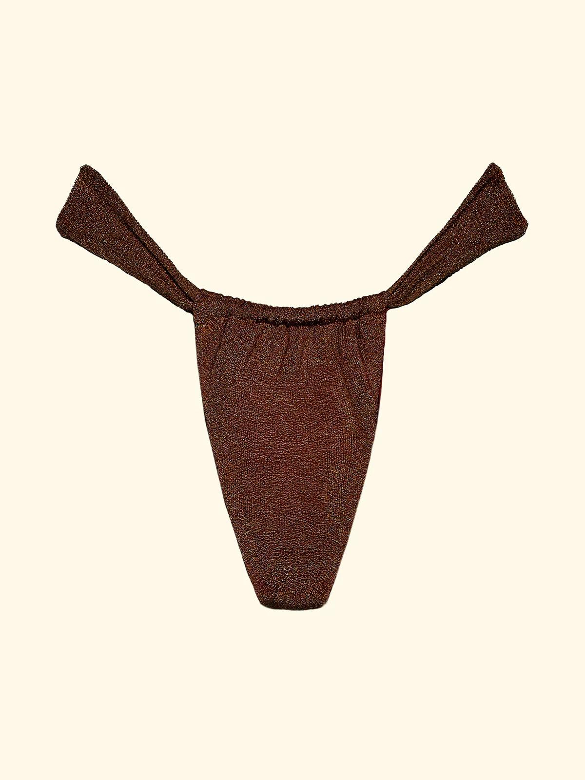 Slip Brasiliano Fisso Donna F**K Brown SW1141-BN FK26-SW1141 BN F**K 