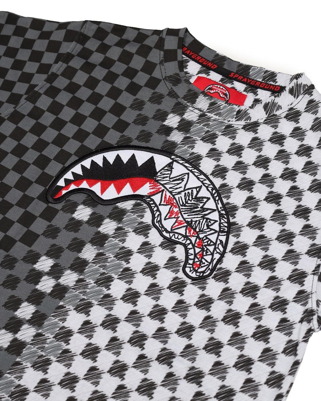 SPRAYGROUND CHECKERED SKETCH REGULAR T-SHIRT SPY1410 V.U SPRAYGROUND 