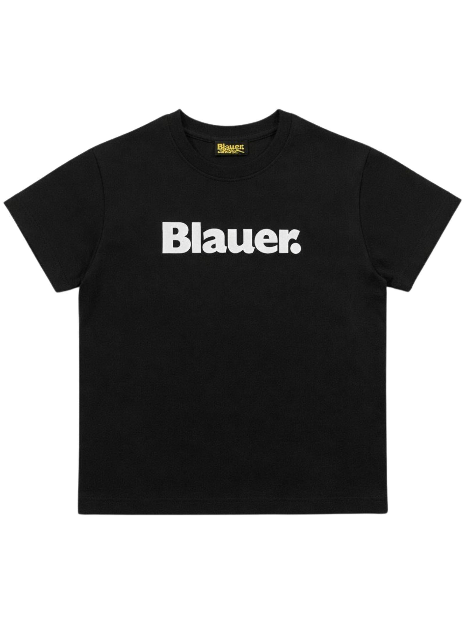 BLAUER T-shirt unisex nera in cotone hardy junior 26SBLKH02525-007558* 999 BLAUER 