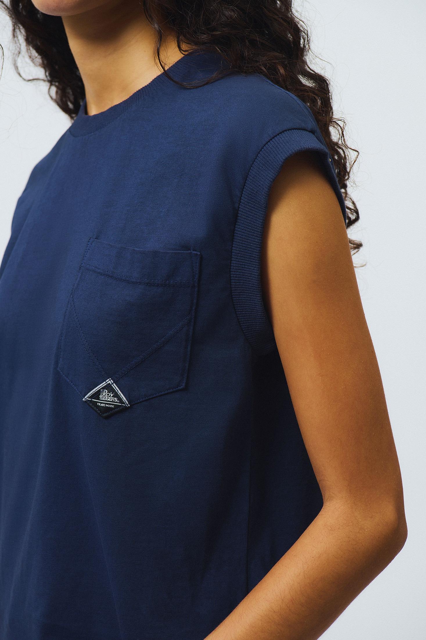 ROY ROGER'S T-SHIRT POCKET IN JERSEY BLU NAVY RND90306CB55XXXX C0048 ROY ROGER'S 