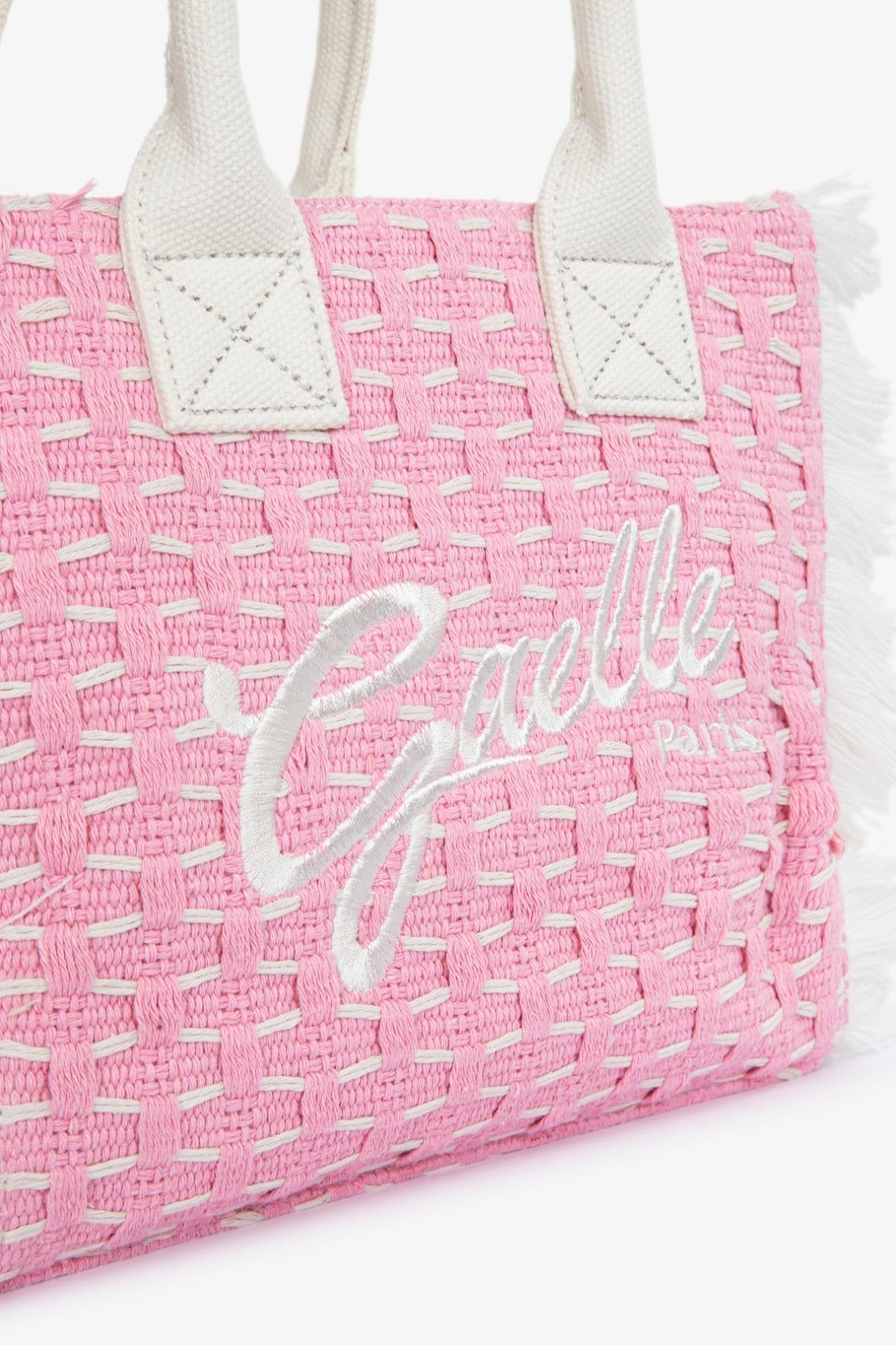 Regular Shopper Ricamo Firma  Rosa - Gaëlle Paris GAACW03183-BFL0001 RO01 GAELLE 