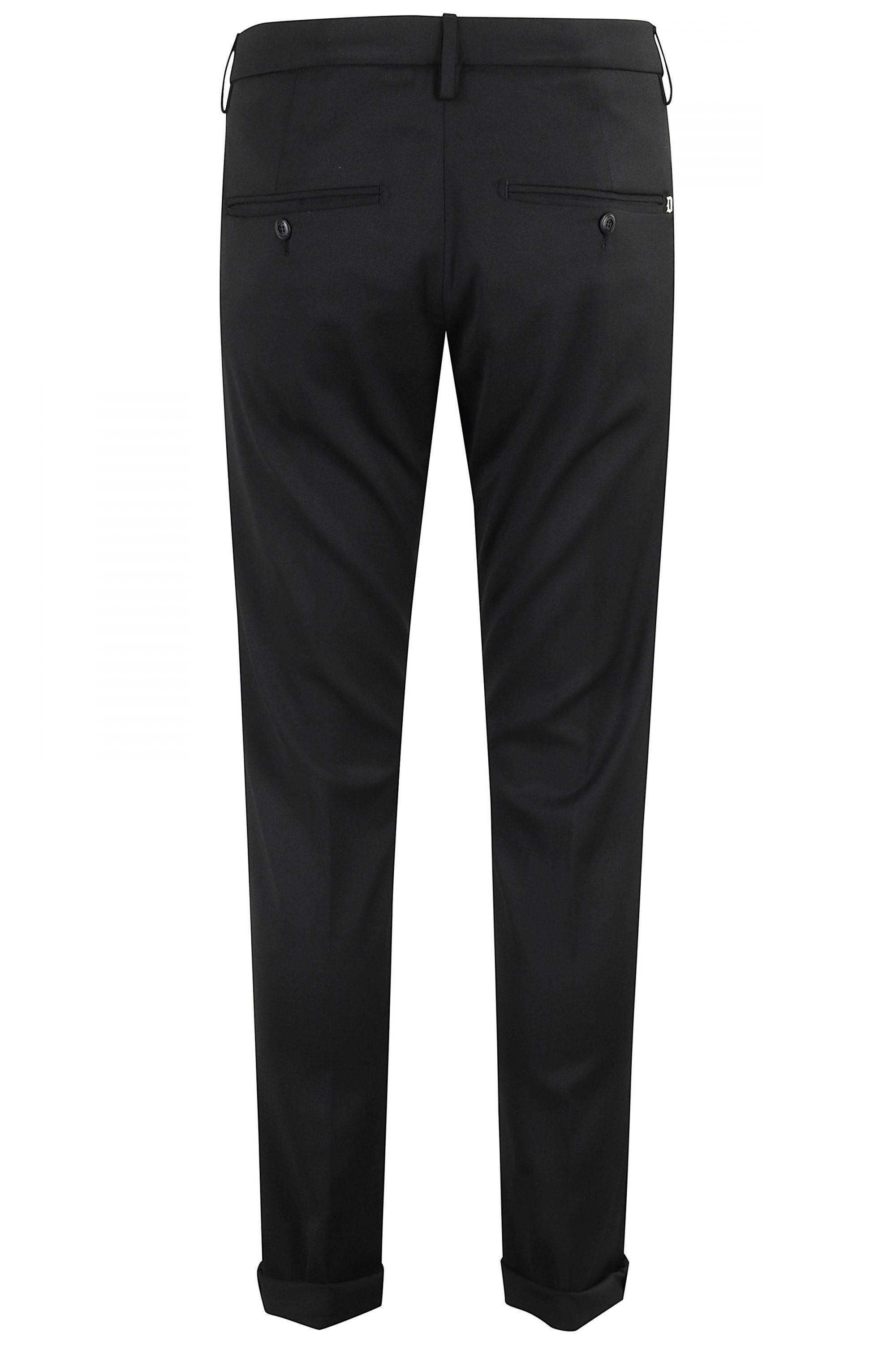 Dondup Pantalone Gaubert in misto lana nero UP235-OS0120U-002O 999 DONDUP 