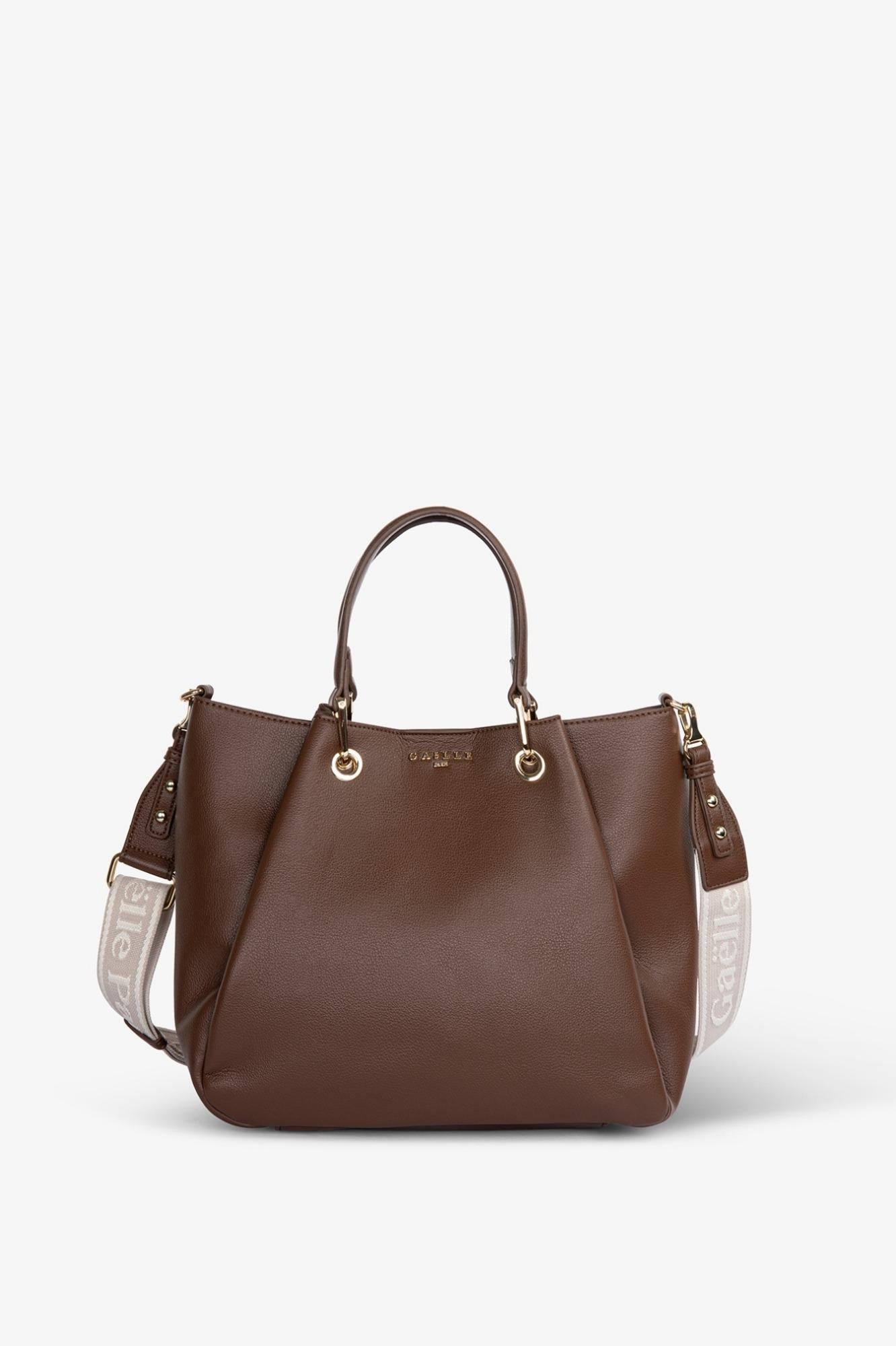 Maxi Hand Bag Con Tracolla Jacquard  Moka - Gaëlle Paris GAACW03131-MTFI0007 MA63 GAELLE 