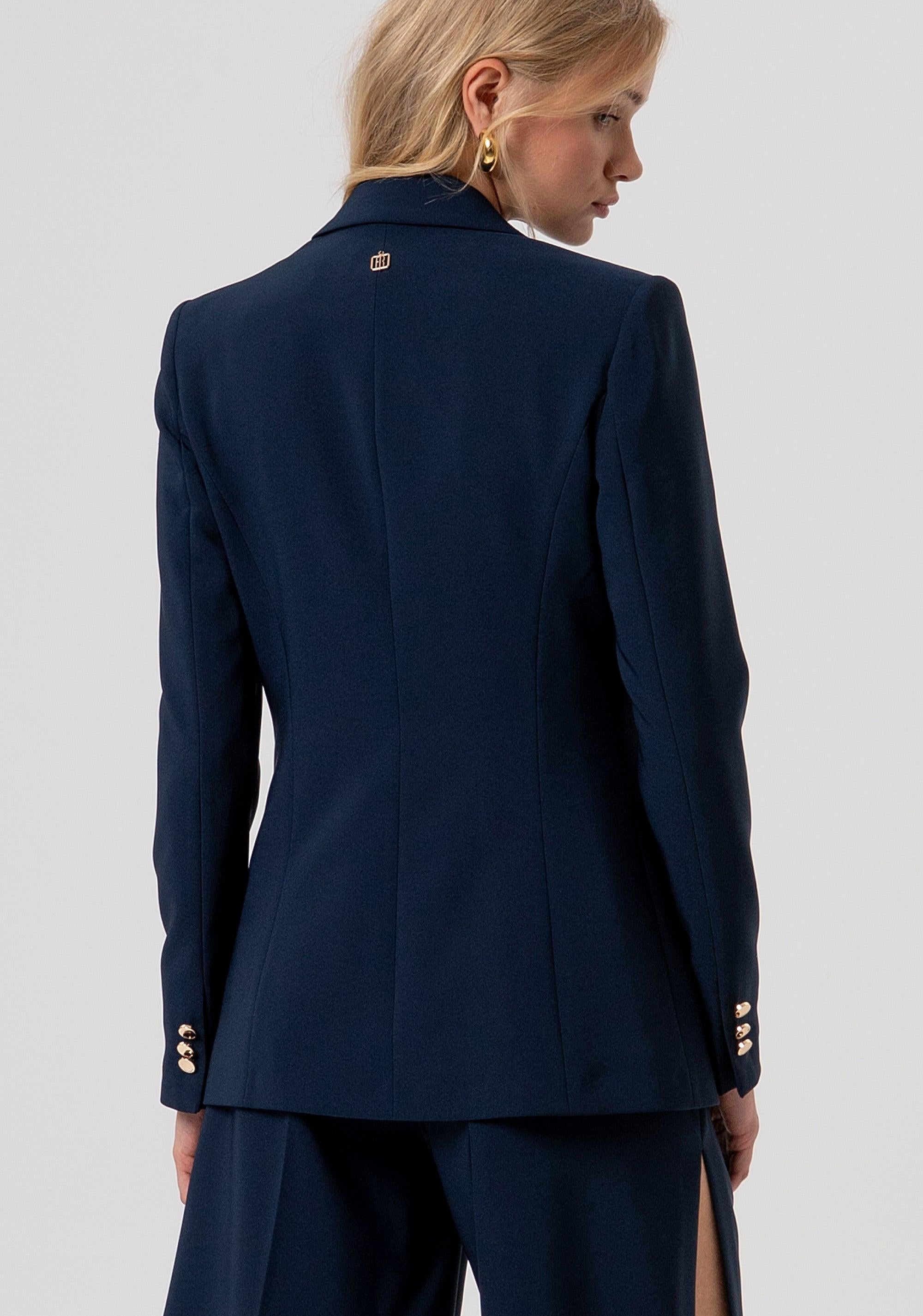 Blazer regular monopetto darkblue FR26SJ2001W42901 117 FRACOMINA 