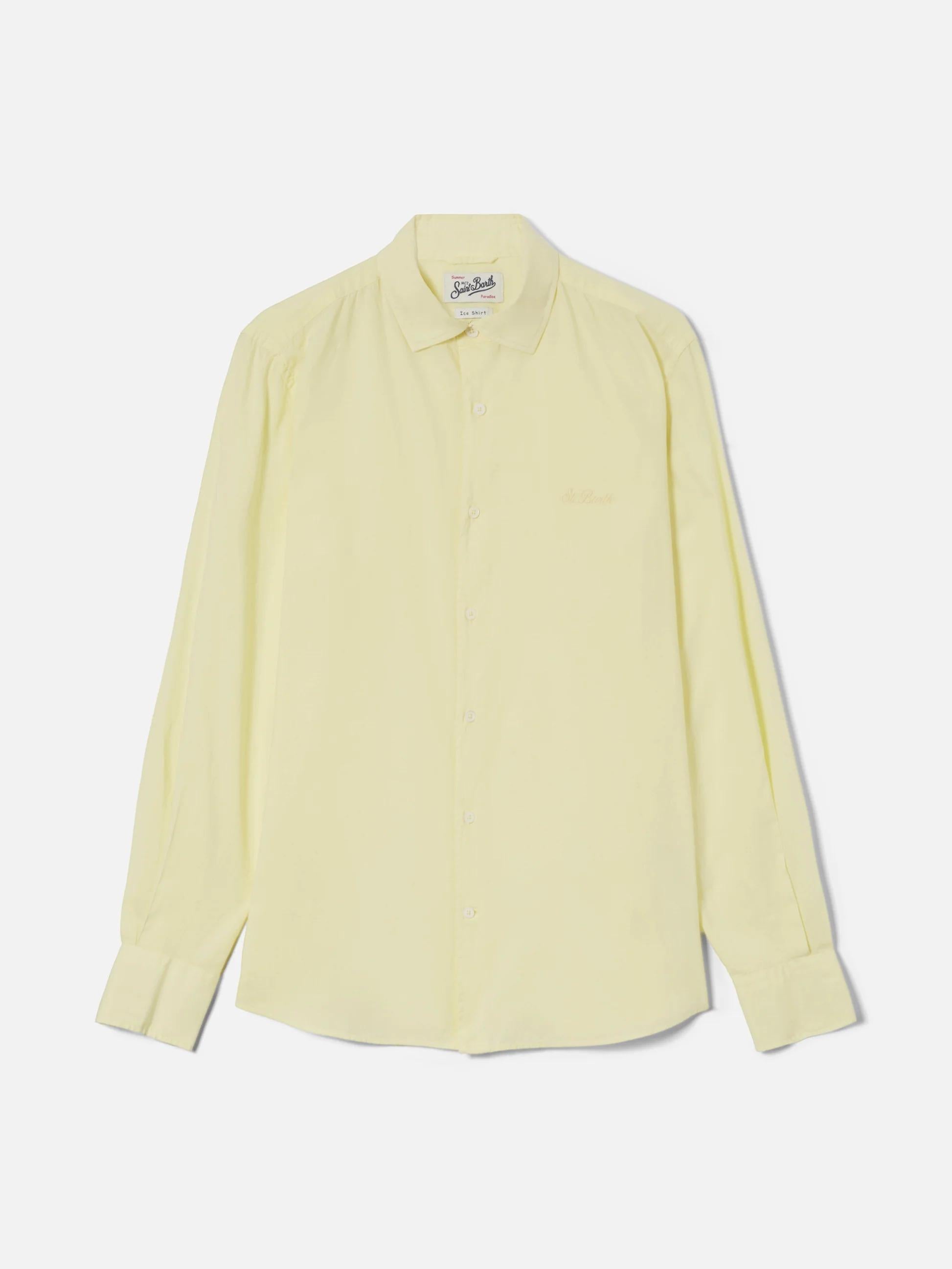 Camicia Chemise in cotone burro tinta unita LCM0001 00024L MC2 SAINT BARTH 