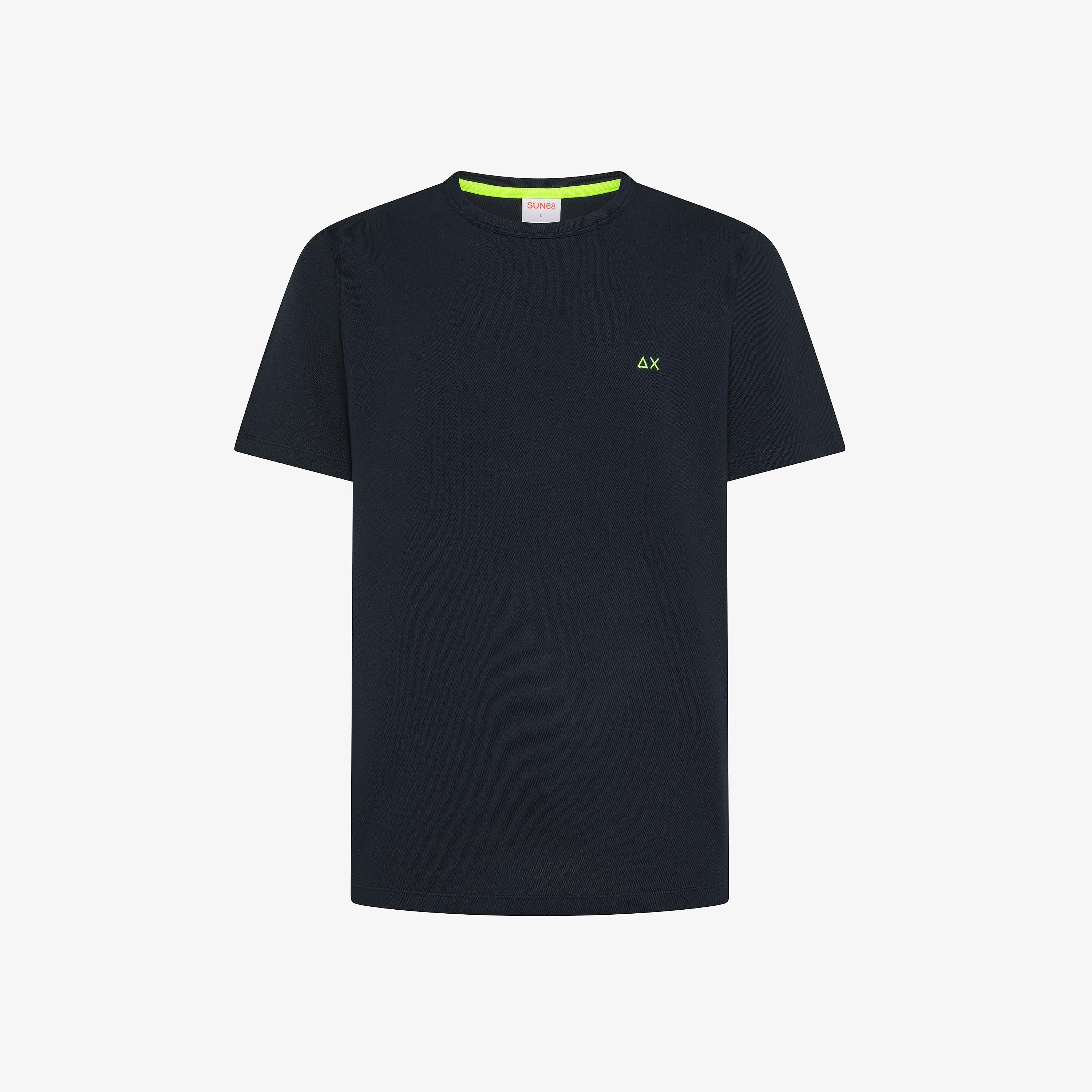 SUN68 T-shirt piquet Navy Blue T36118 07 SUN 68 