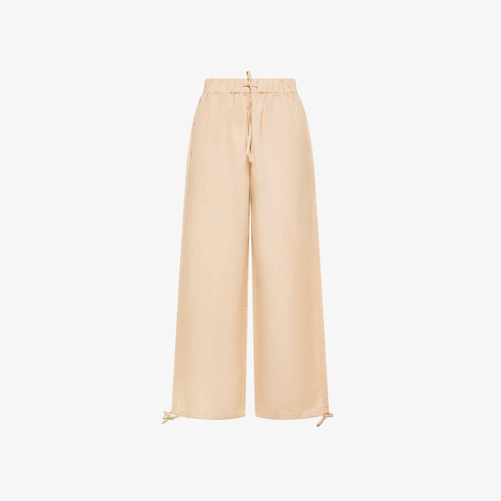 Pantaloni in misto lino stone S36242 98 SUN 68 