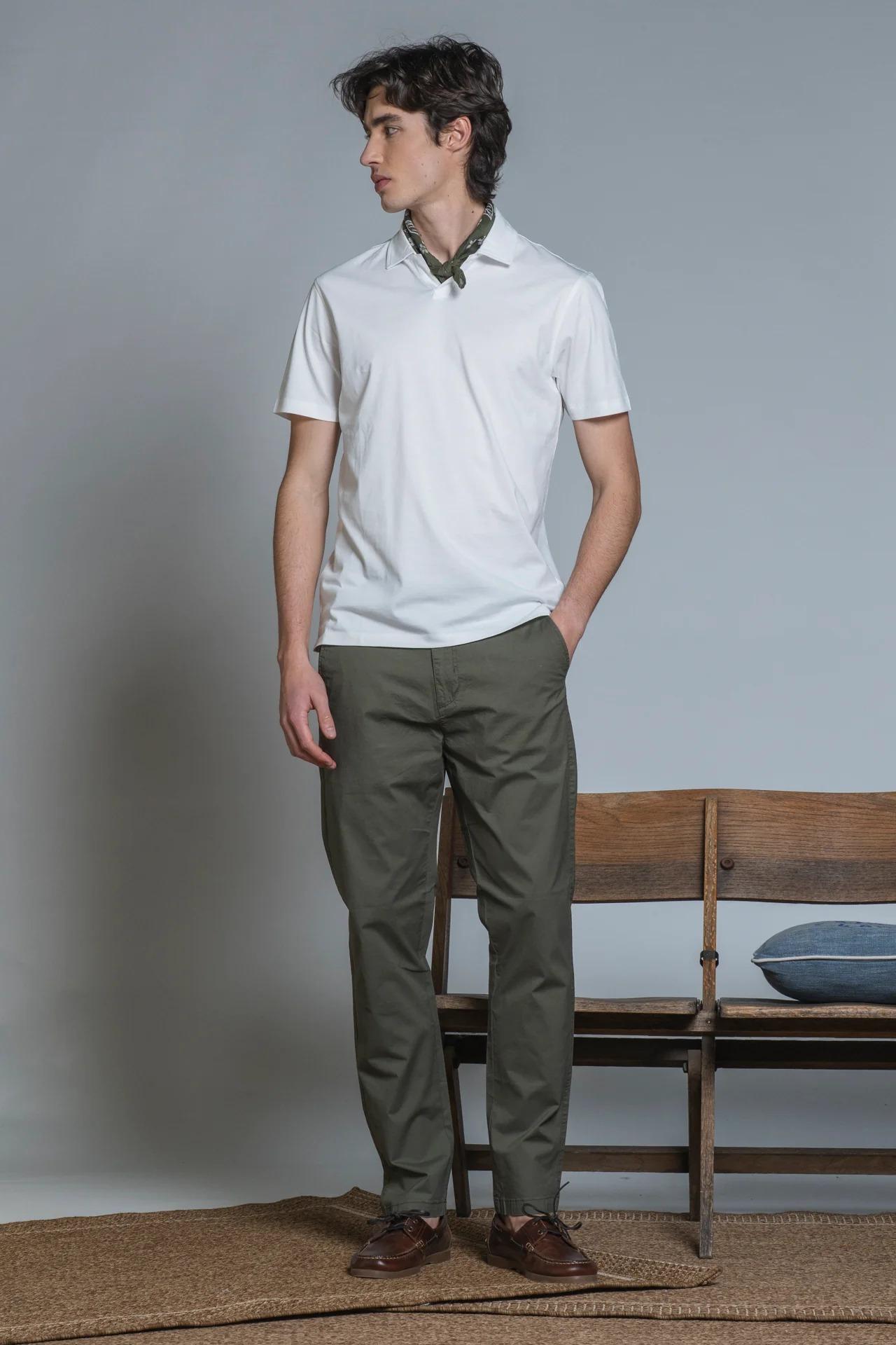 JAMIE POLO SKIPPER MERCERIZED JERSEY WHITE IM26SSOM-JAMIE-JMC C24 IMPURE 