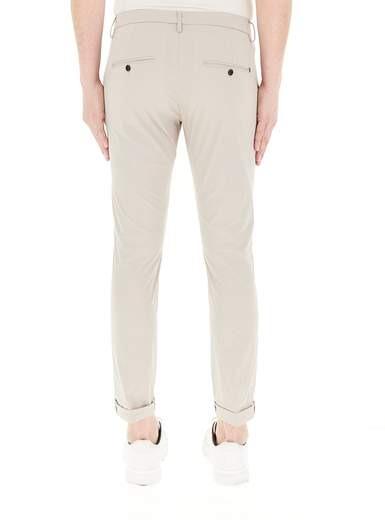 Pantaloni Gaubert slim in popeline cotone e nylon BEIGE UP235-PS0020U-002 010 DONDUP 