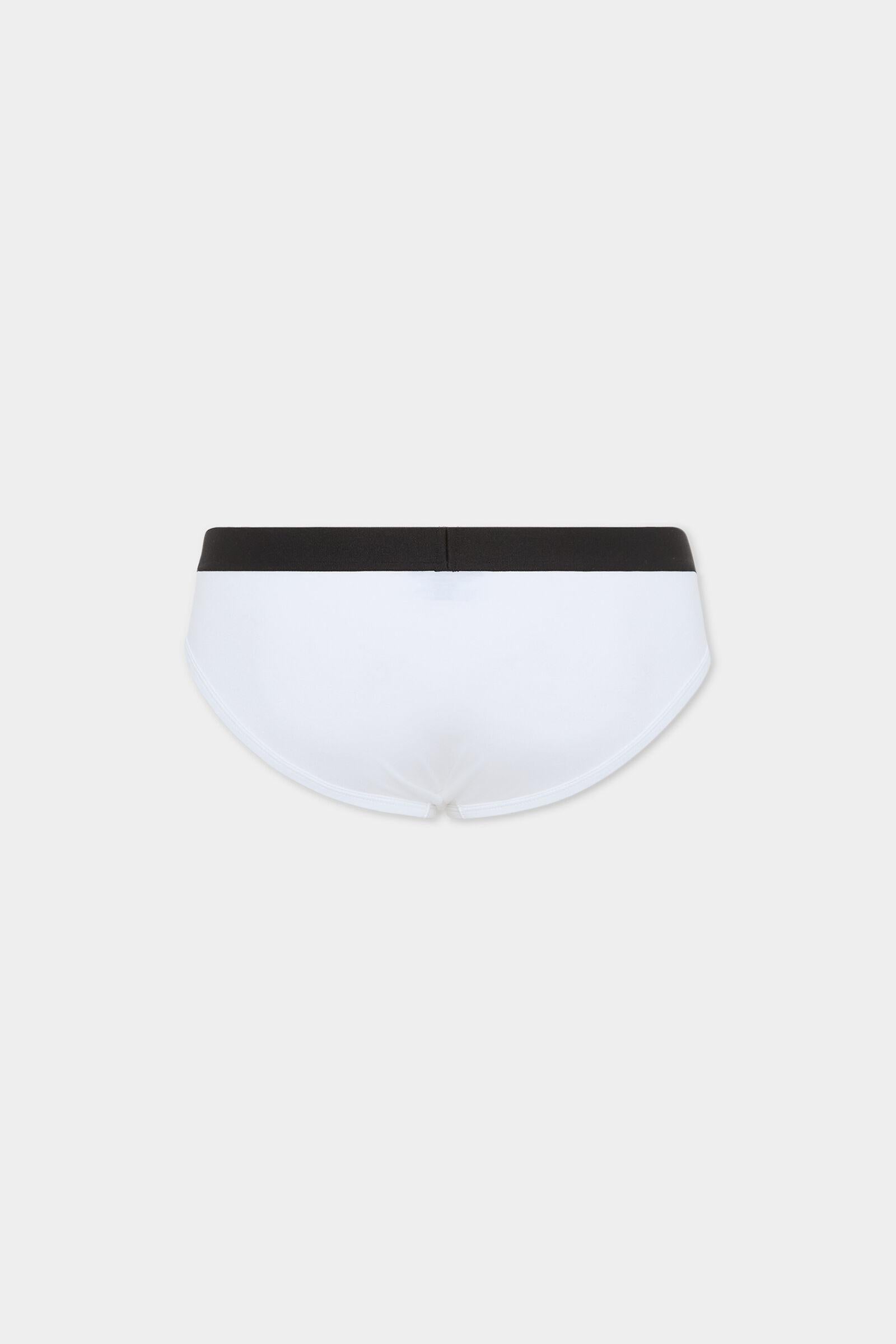 Set di 2 slip in cotone stretch bianchi DCX200070 100 DSQUARED 