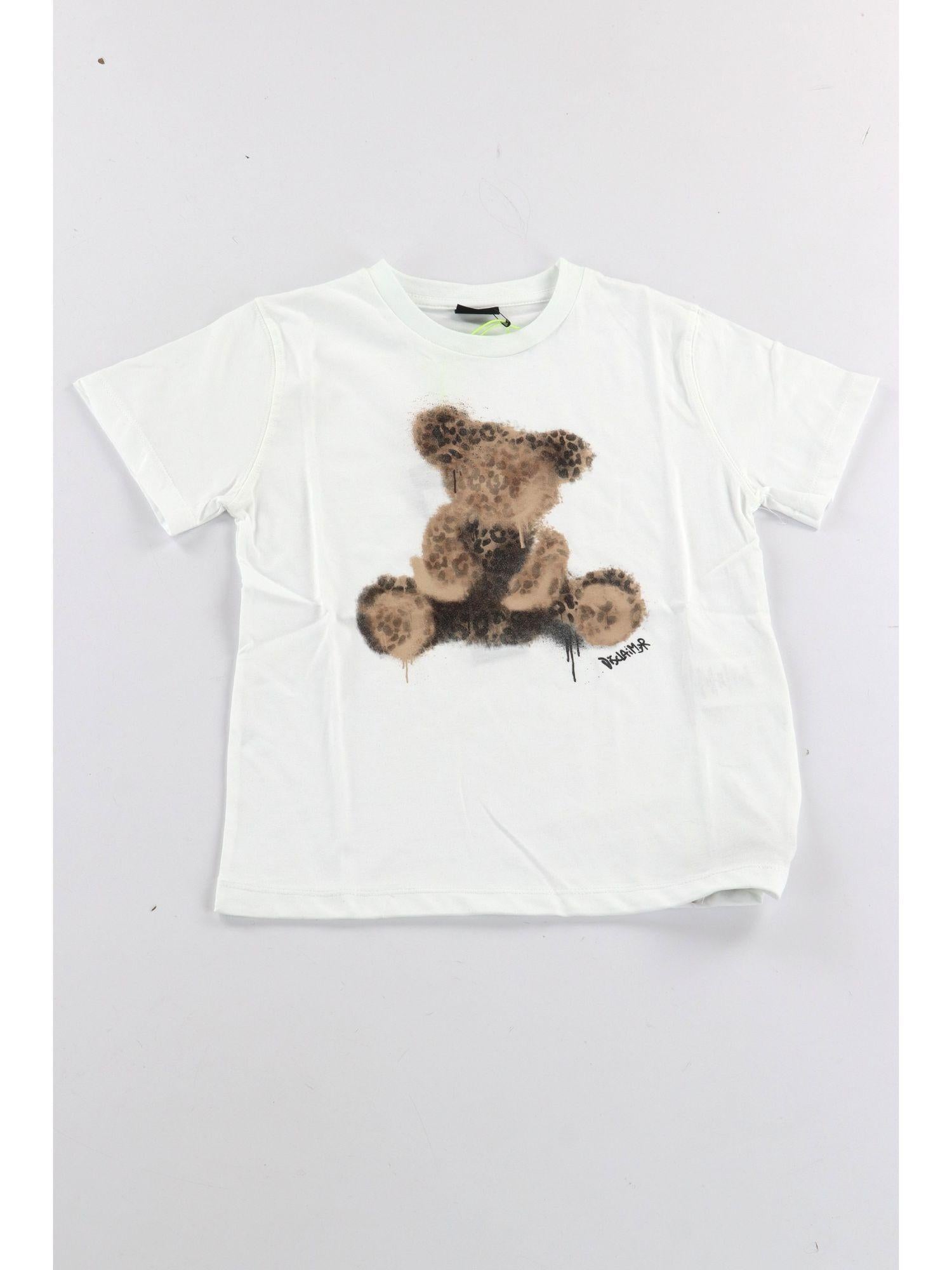 T-shirt Disclaimer 26EDK58921 da bambina bianca. 26EDK58921 BIANCO DISCLAIMER 