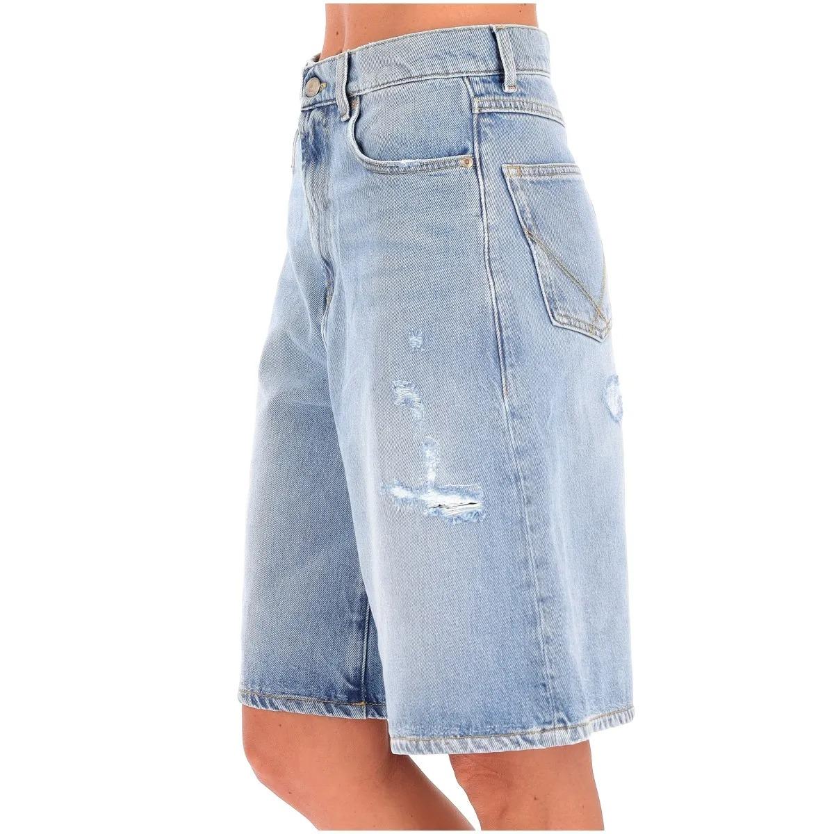 Bermuda Roy Roger's billie old glory denim cotton/viscose localito ROG0126D7033173 C0999 ROY ROGER'S 