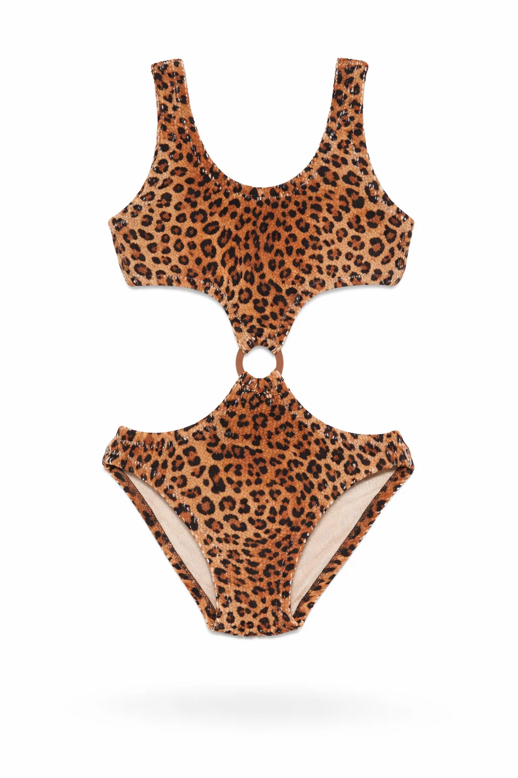 Costume da bagno per bambina MC2 Saint Barth Kids animalier con dettaglio anello LAU0005 00049L MC2 SAINT BARTH 