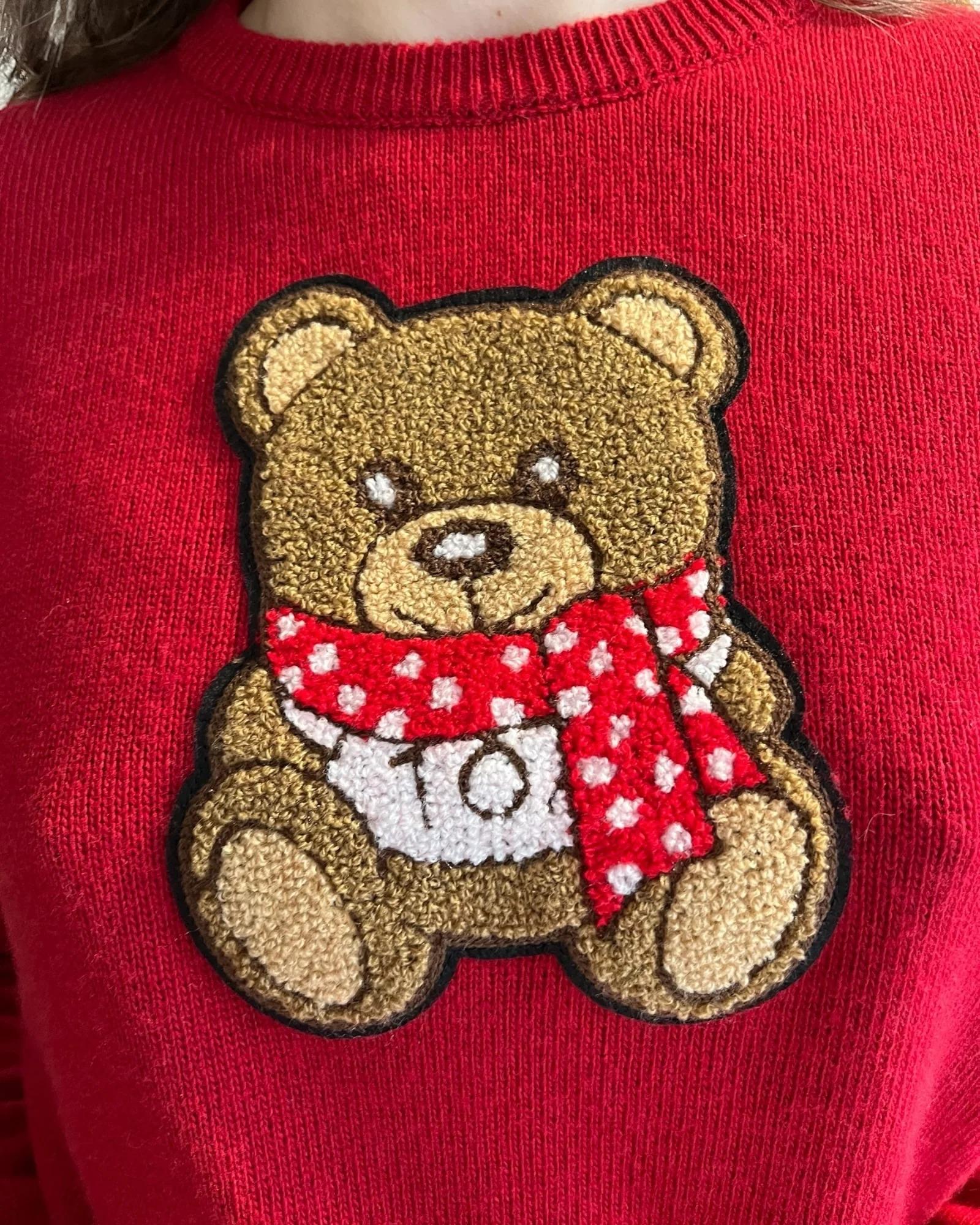 Vicolo Maglia orsetto sciarpa art. 77335F ROSSA 77335F ROSSO VICOLO 