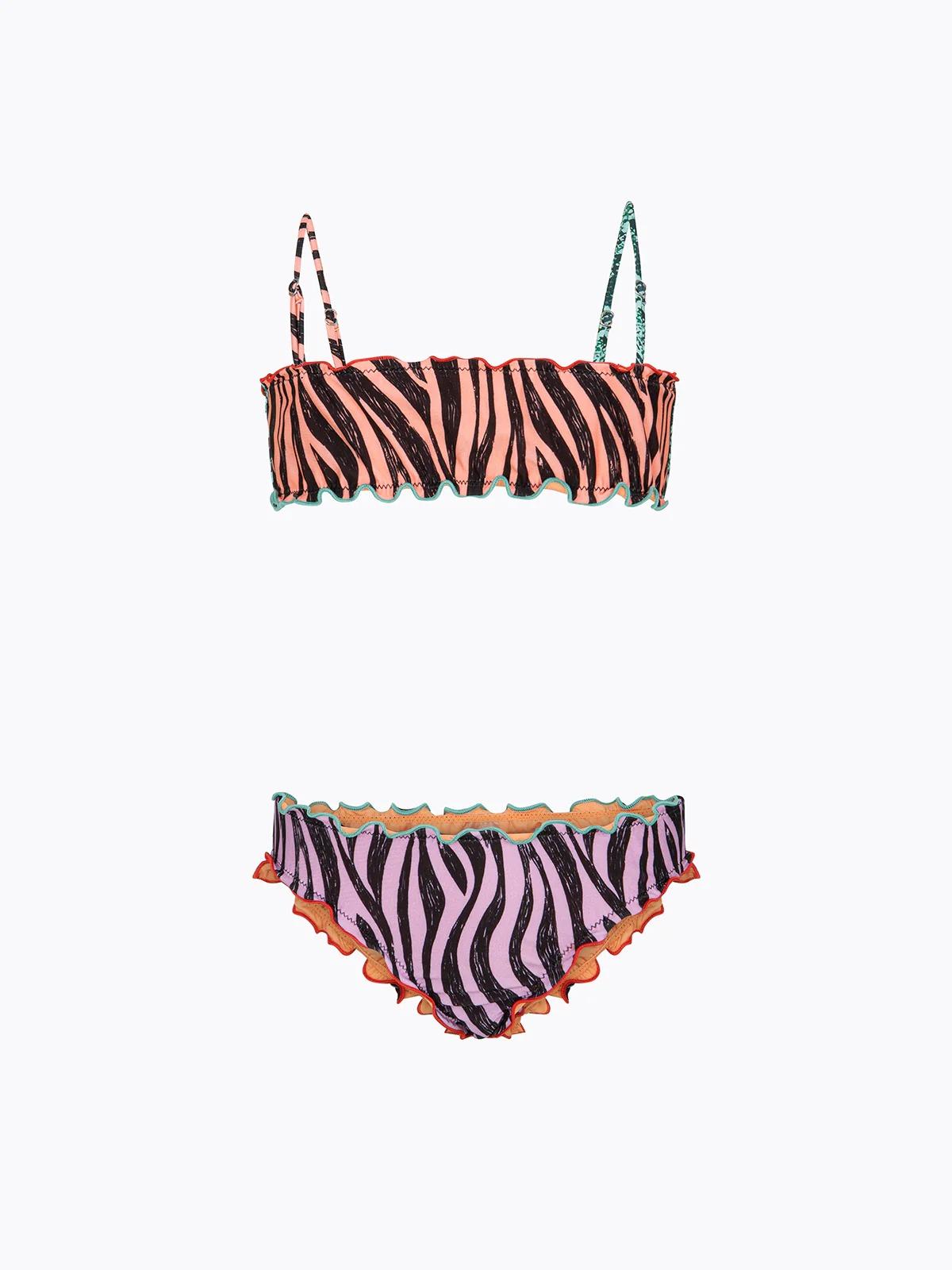 Bikini Bambina F**K Top con Slip Fisso Fantasia SG0132-X10 FJ26-SG0132 X10 F**K 