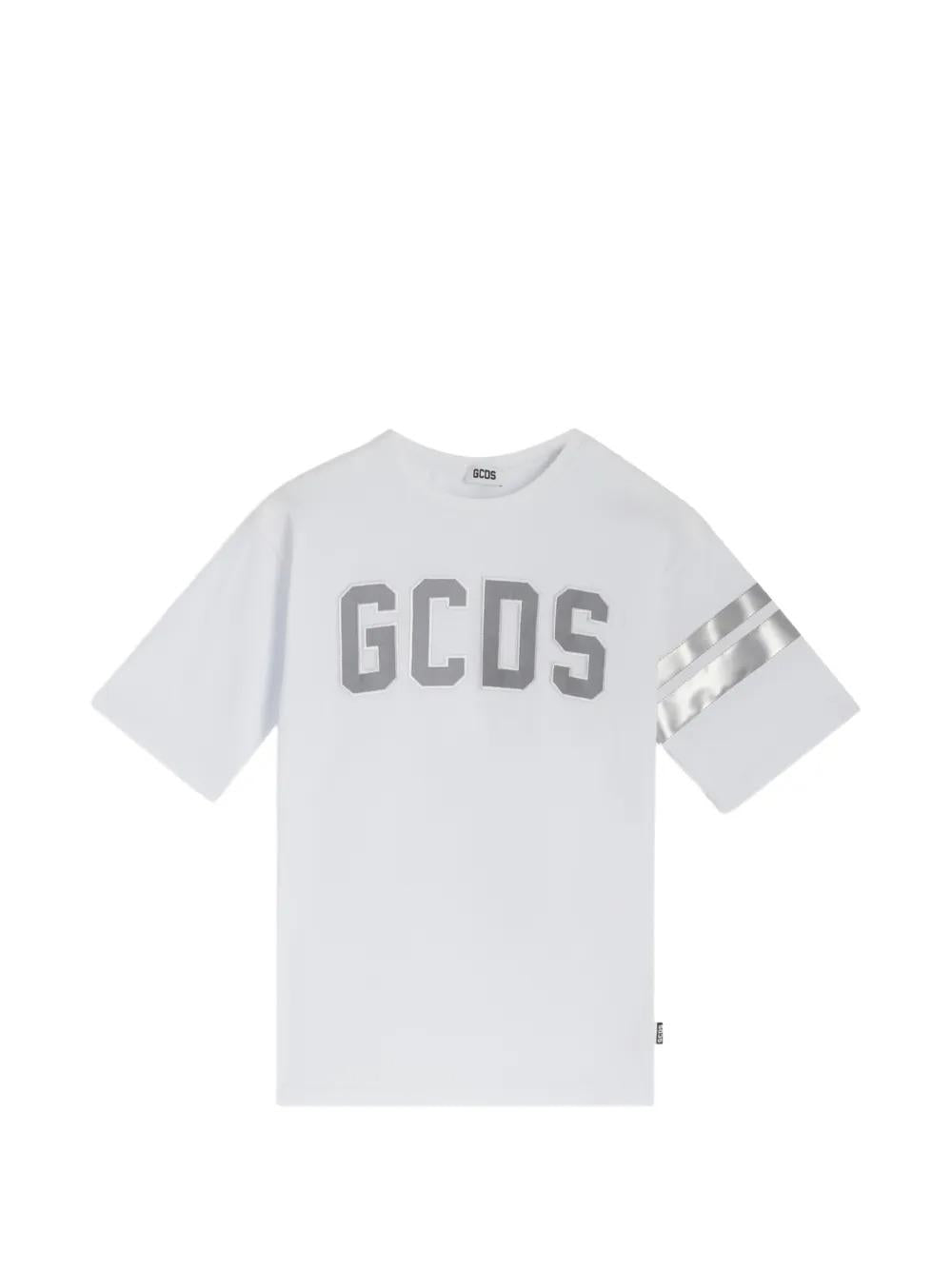 GCDS T-shirt logo regular reflective ss WHITE C1UJQC703J105 100B GCDS 