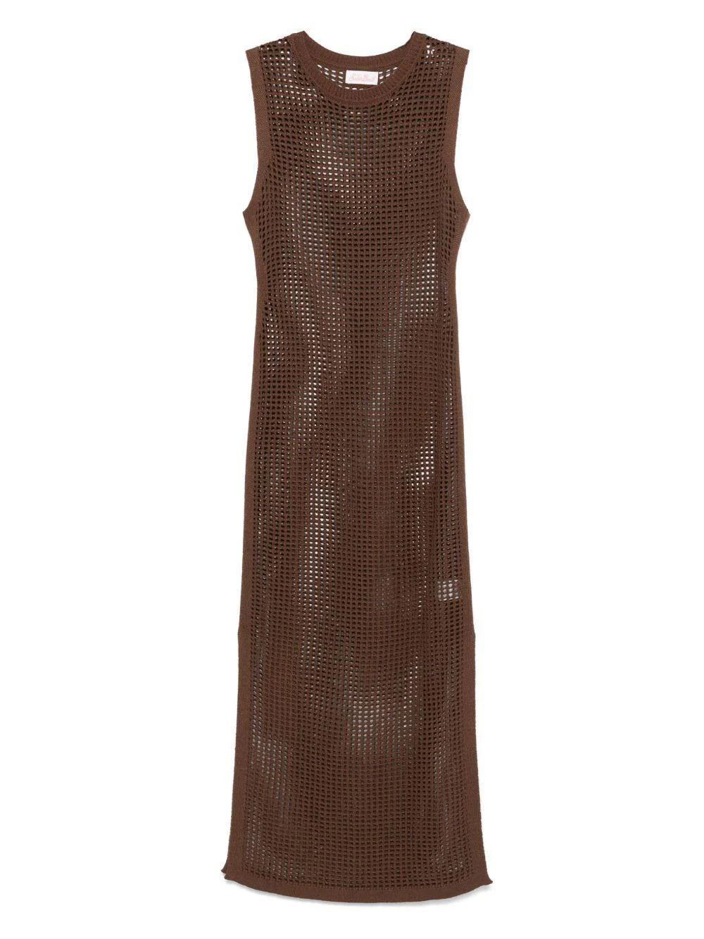 MC2 SAINT BARTH<BR/>Abito donna Eileen in maglia lurex Marrone EIE0001 09459L MC2 SAINT BARTH 