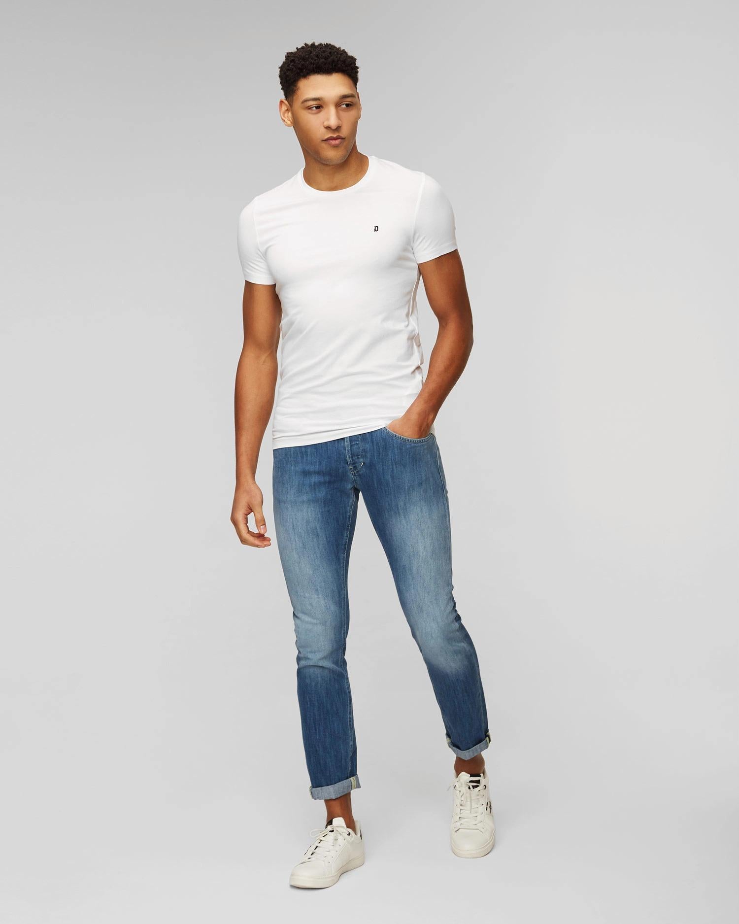 T-shirt bianca da uomo Dondup Bianca US221-JS0125U-ZL4 000 DONDUP 