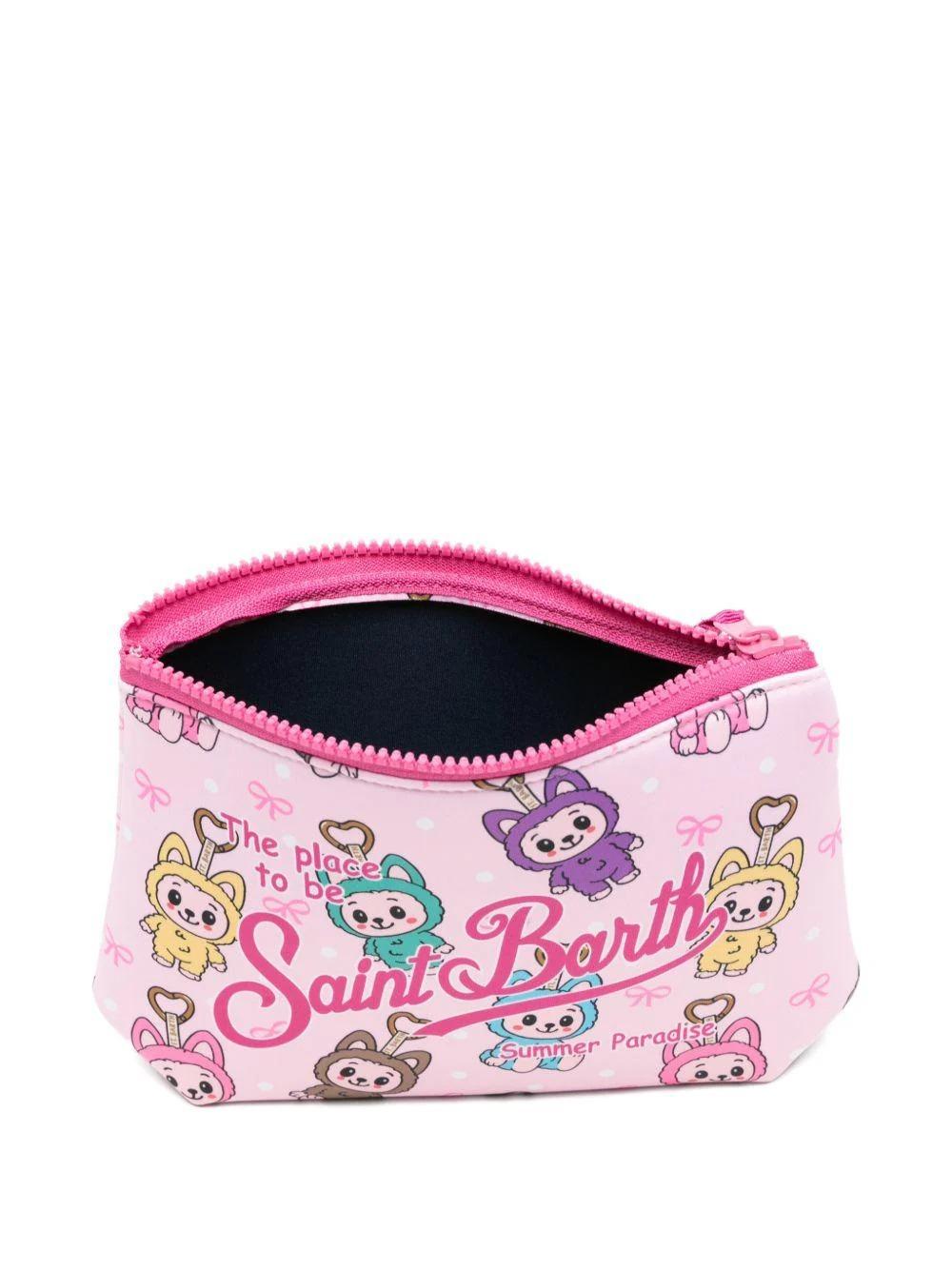 Pochette Aline MC2 saint Barth rosa con stampa Labubu ALIN001 00756L MC2 SAINT BARTH 