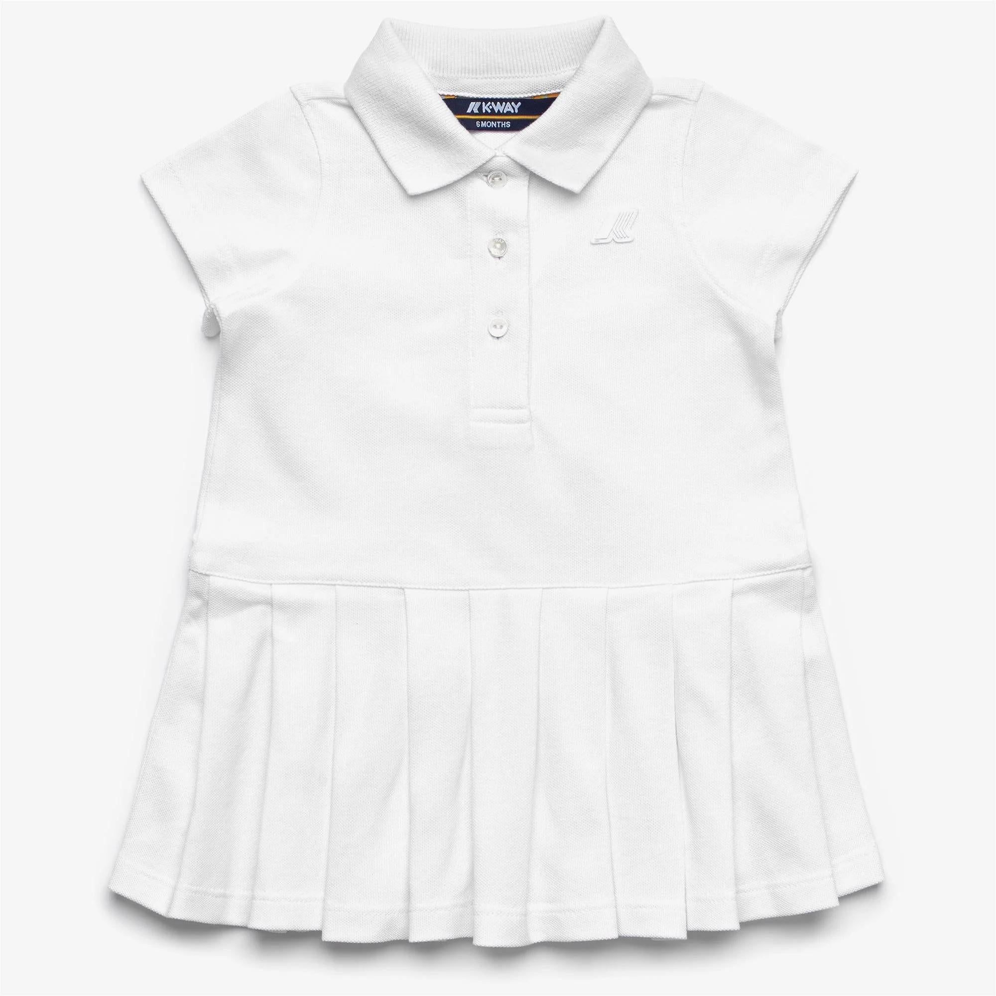 E. DOLLIE PIQUE<BR/>WHITE K8151TW 001 K-WAY 