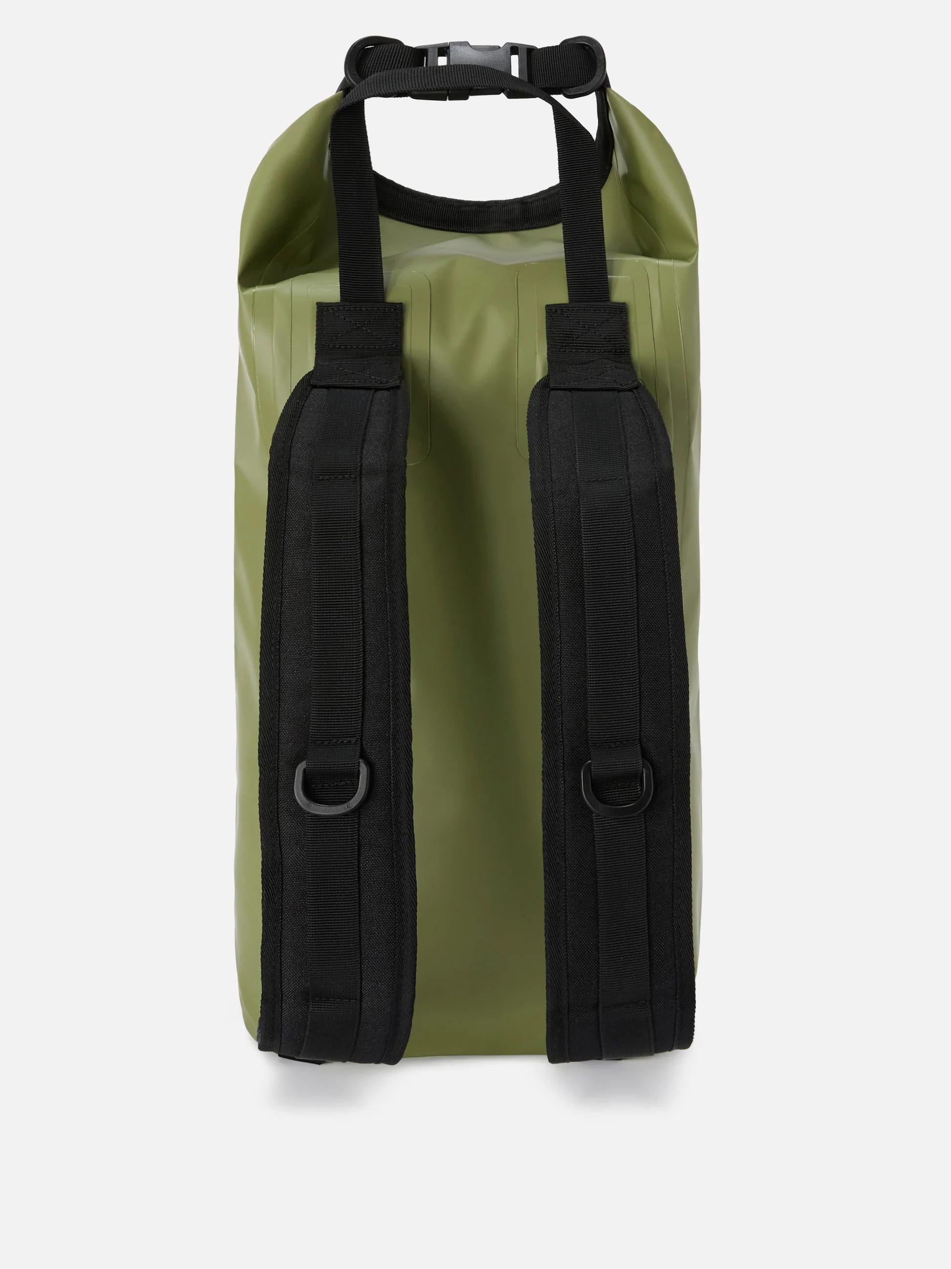 Zaino Backpack Aqua in PVC verde tinta unita con logo stampato BAQ0001 01993H MC2 SAINT BARTH 