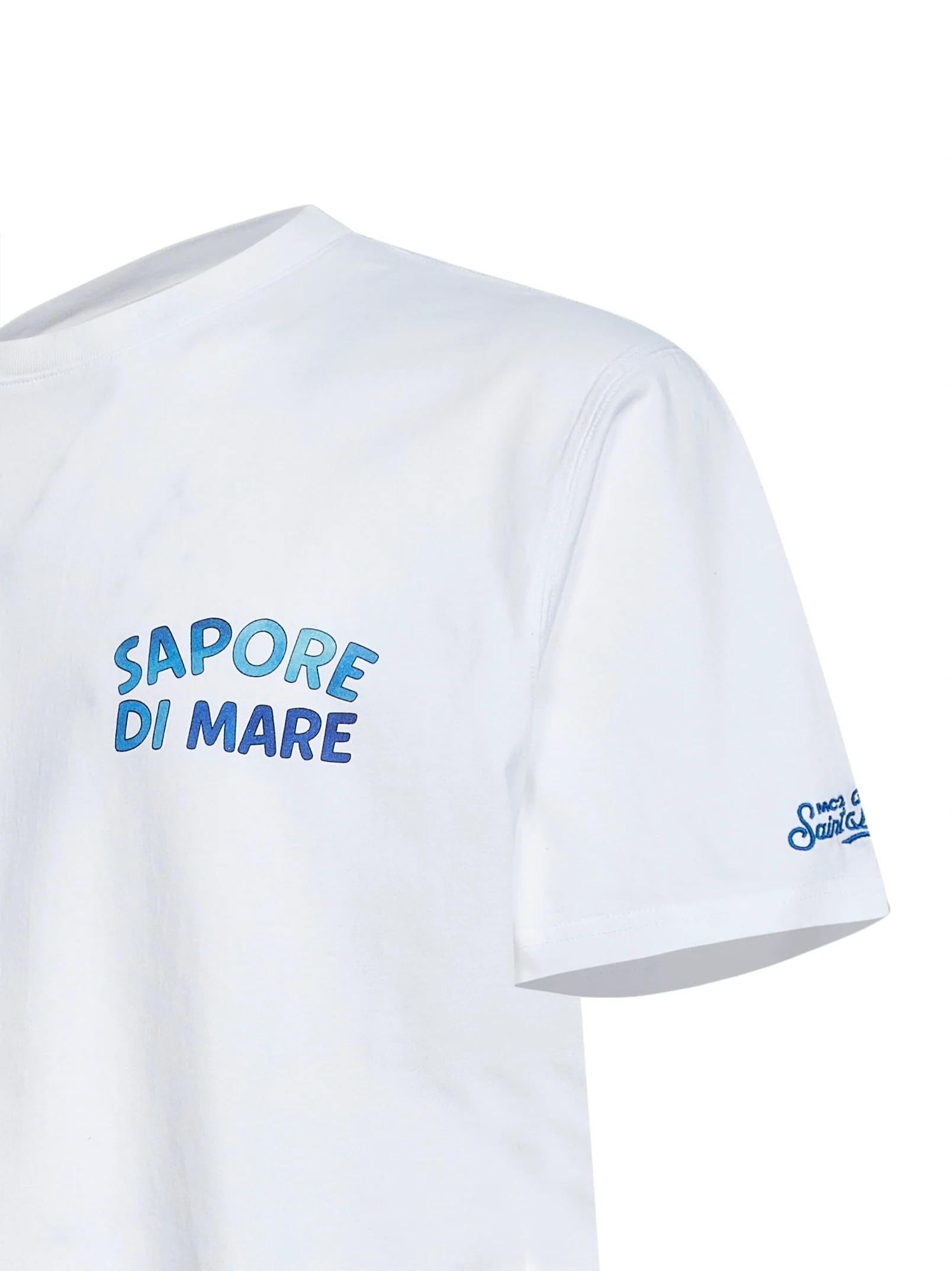 MC2 SAINT BARTH<BR/>T-shirt Portland bianca con stampa Gin Mare - Edizione Speciale PRL0002 04450L MC2 SAINT BARTH 