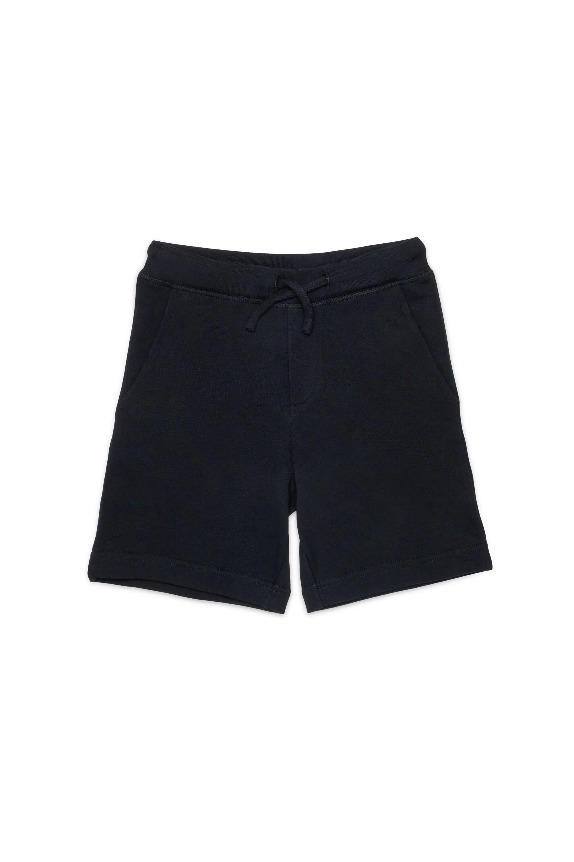 DSQUARED2<BR/>Pantaloncini in pile con logo nero DQ3200-D0A9U DQ900 DSQUARED KID 