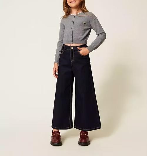 Twinset Jeans wide leg rinse cinque tasche 252GJ2280 06295 TWINSET 