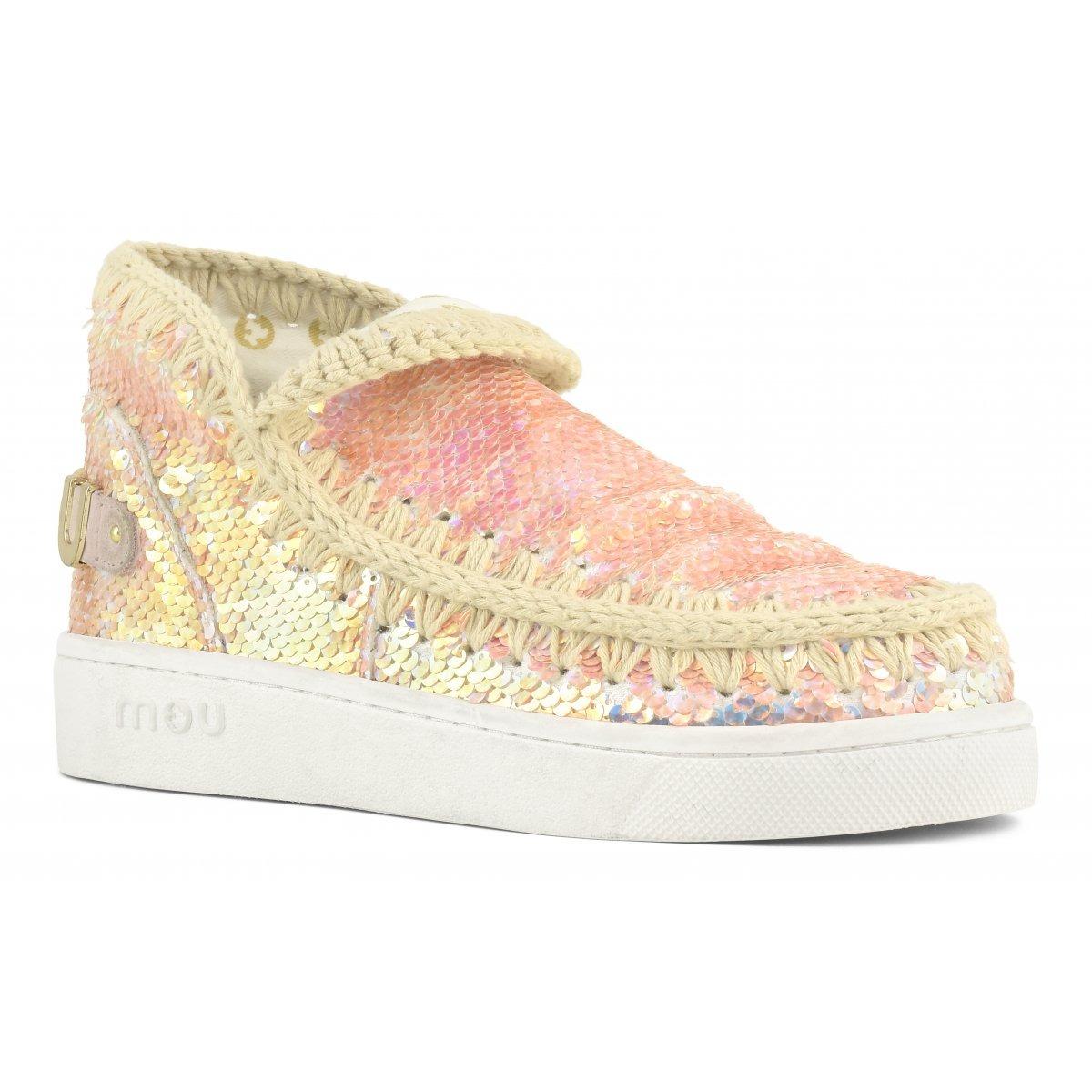 Mou Summer eskimo sneack k sequins Iridiscen Sequins Beige SK211009K IRIBEI MOu 