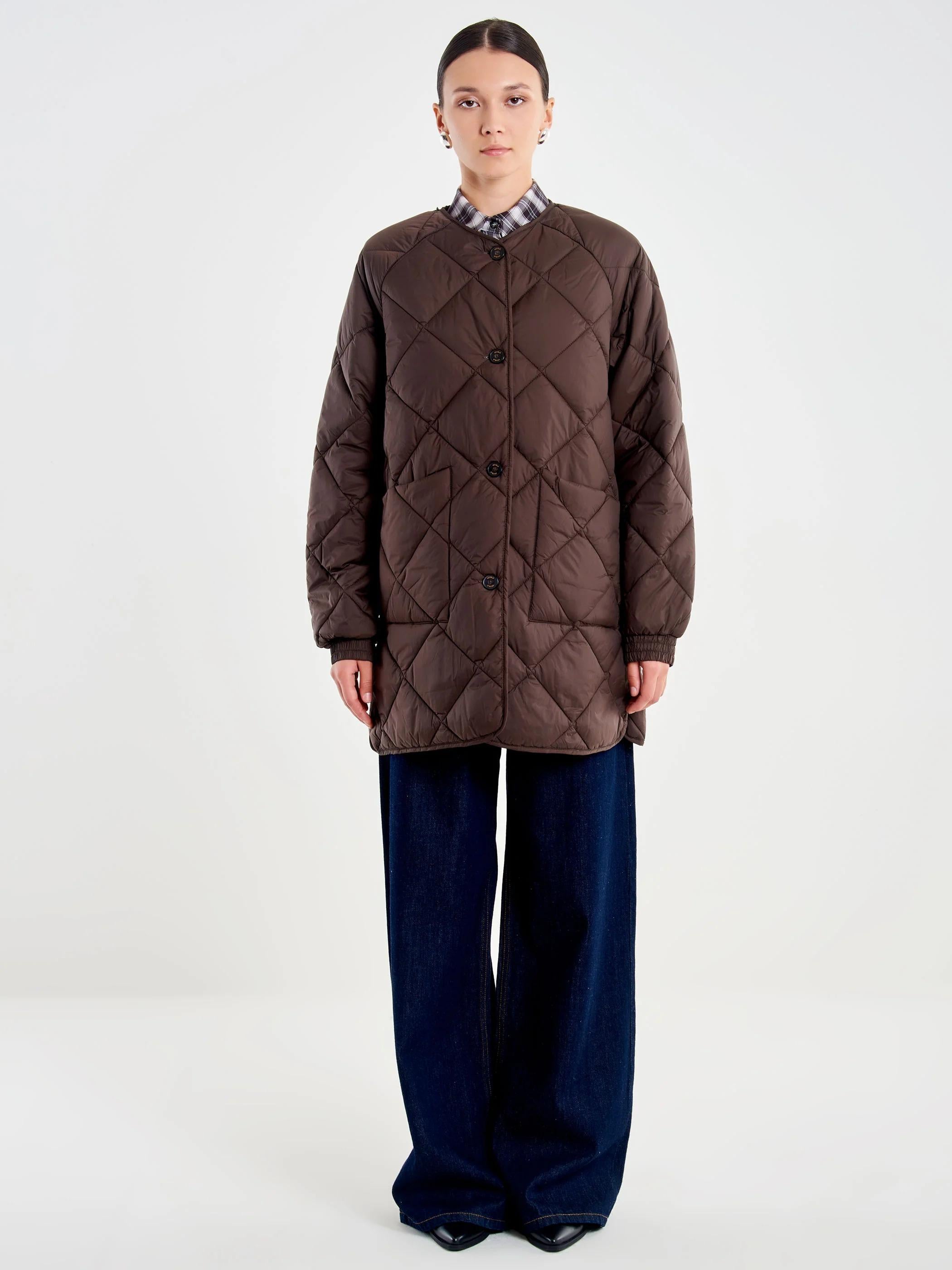 Trench Cerato con Interno Staccabile fondente TF0040 MARRONE VICOLO 