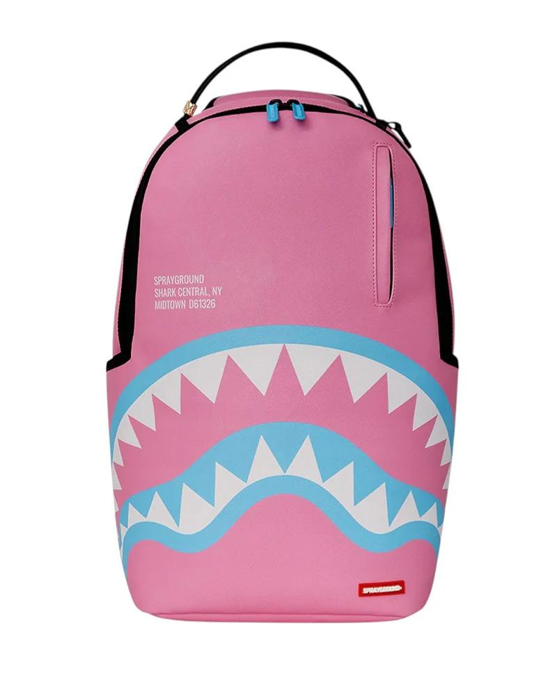 SPRAYGROUND ZAINO SHARK CENTRAL COTTON CANDY DLXSV BACKPACK 910B7734NSZ PINK SPRAYGROUND 