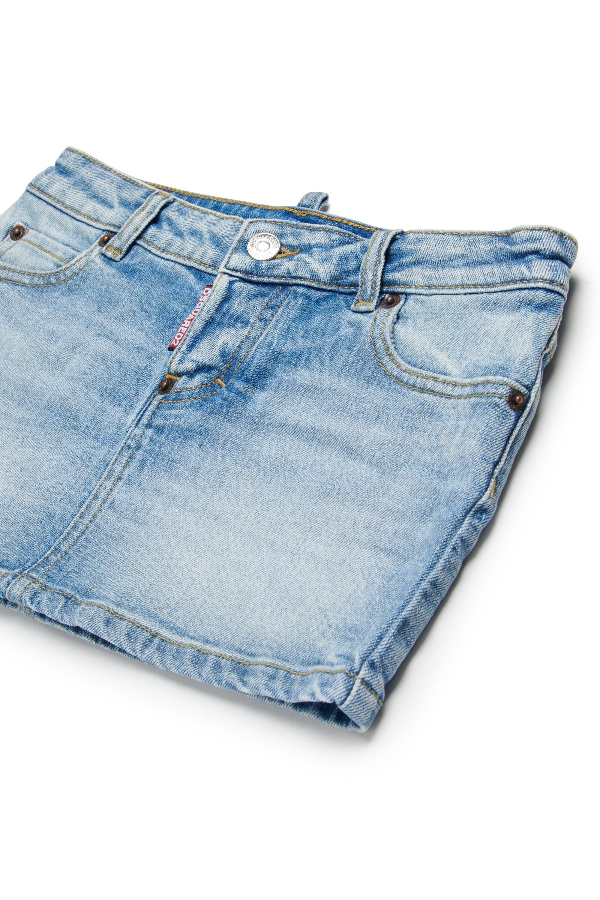 DSQUARED2<BR/>Minigonna in denim con logo DQ3219-D0AF3 DQ01 DSQUARED KID 