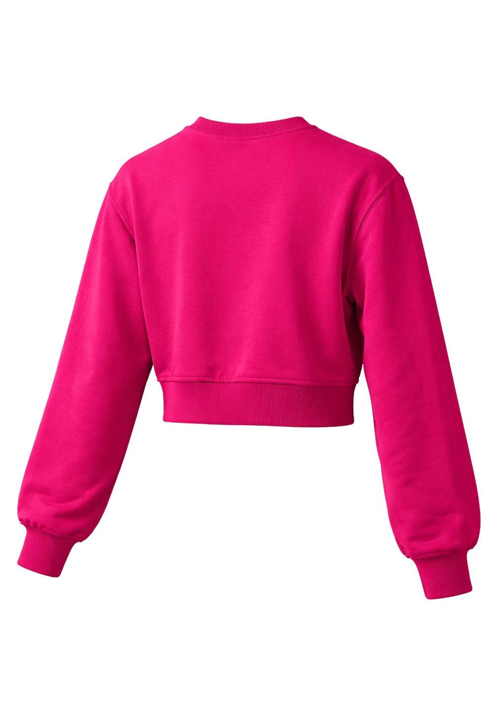 Felpa Crop HINNOMINATE da BAMBINA - Fucsia 3645FY00330 FLAMINGO HINNOMINATE 