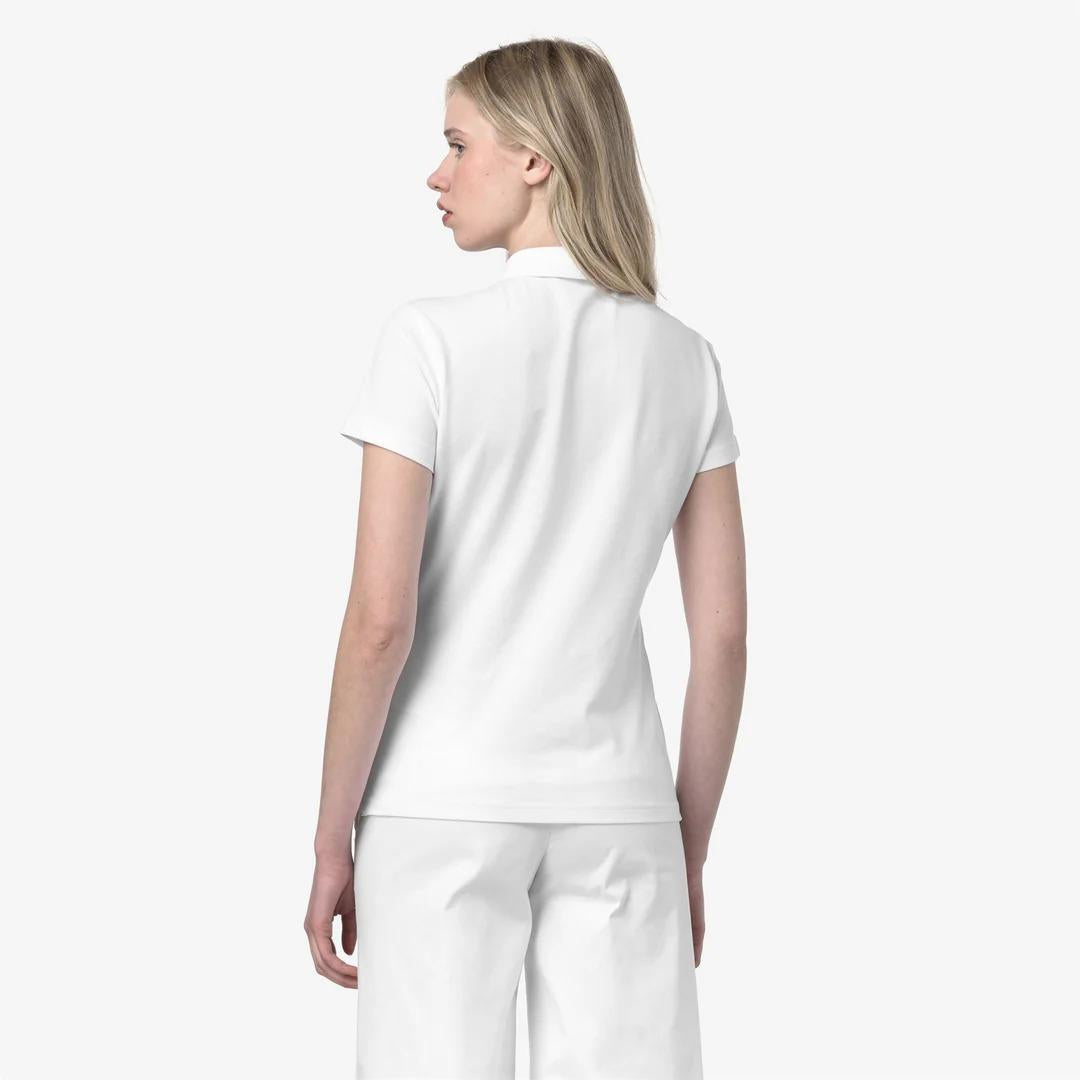 AMEDEA PIQUE SLIM<BR/>WHITE K1127GW 001 K-WAY 