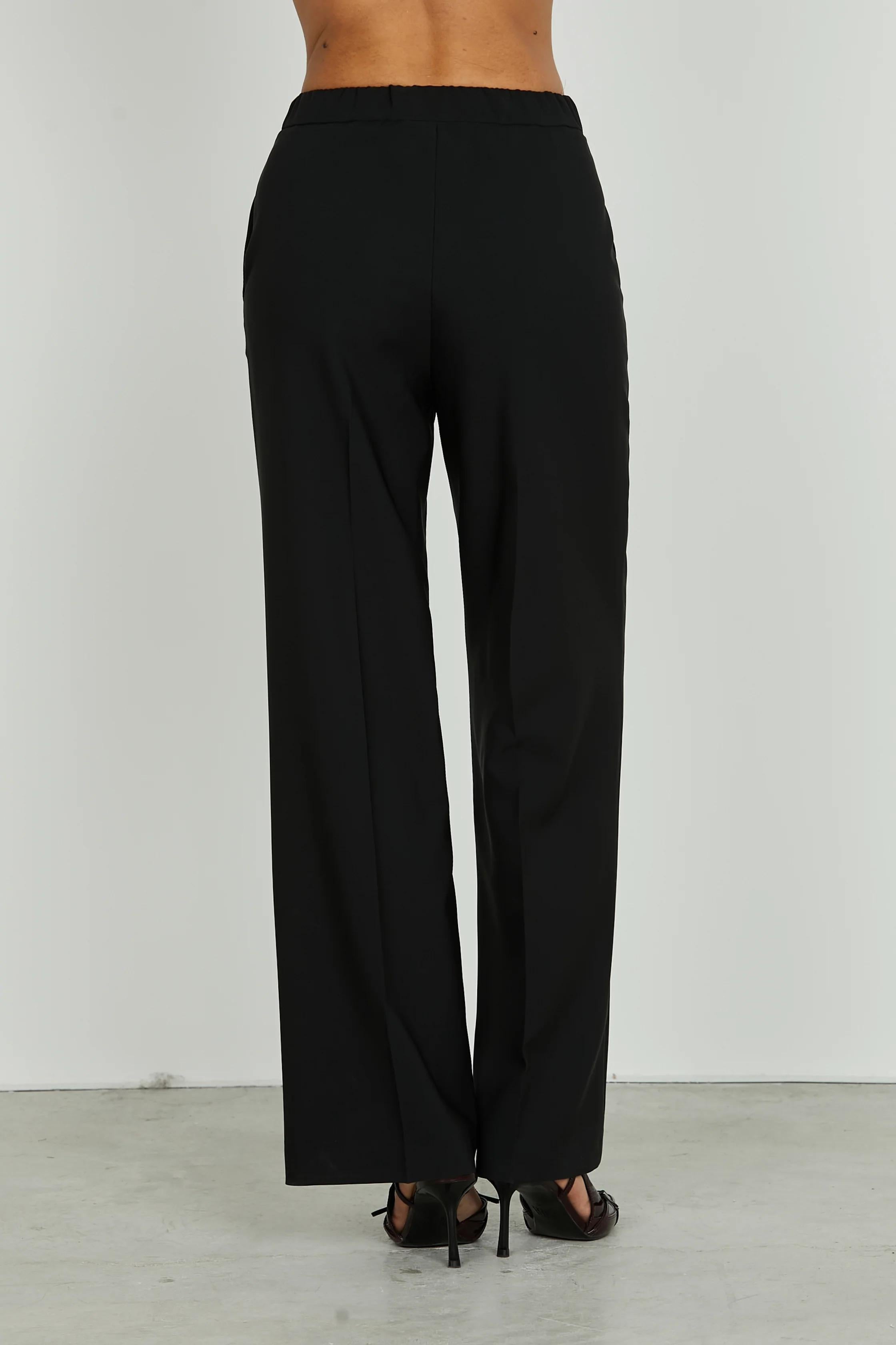 Relish Panta CASTELLA_C vita alta con elastico più tasche francesi black RDA2507006058 BLACK RELISH 