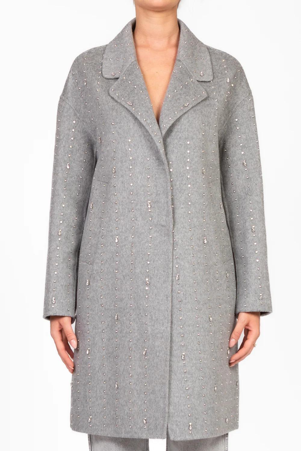 Vicolo - Cappotto hand made con applicazioni Art. TF0033 GRIGIO TF0033 GRIGIO VICOLO 