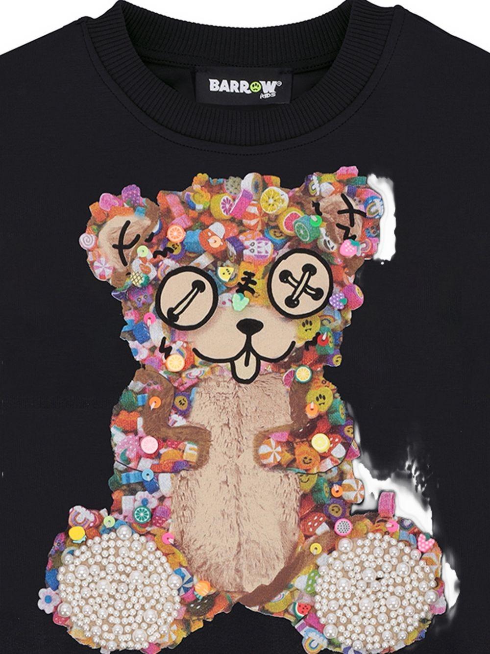 BARROW Regular sweatshirt "hand embroidery" girl Nera S6BKJGSW123 110 BARROW 