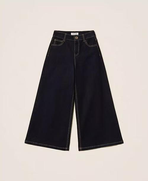 Twinset Jeans wide leg rinse cinque tasche 252GJ2280 06295 TWINSET 