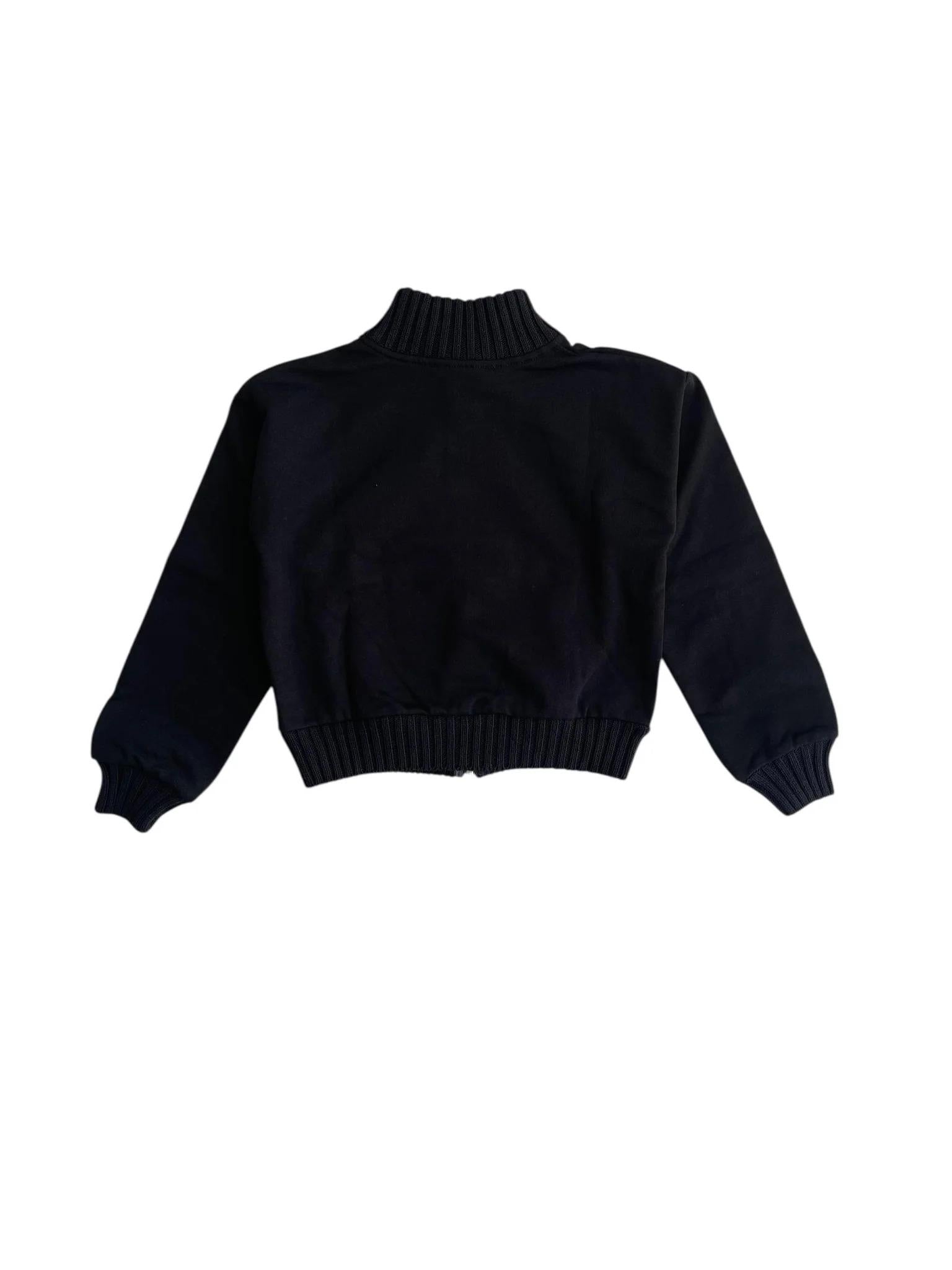 Hinnominate Felpa aperta nera con logo per bambina 3641F00142 NERO HINNOMINATE 