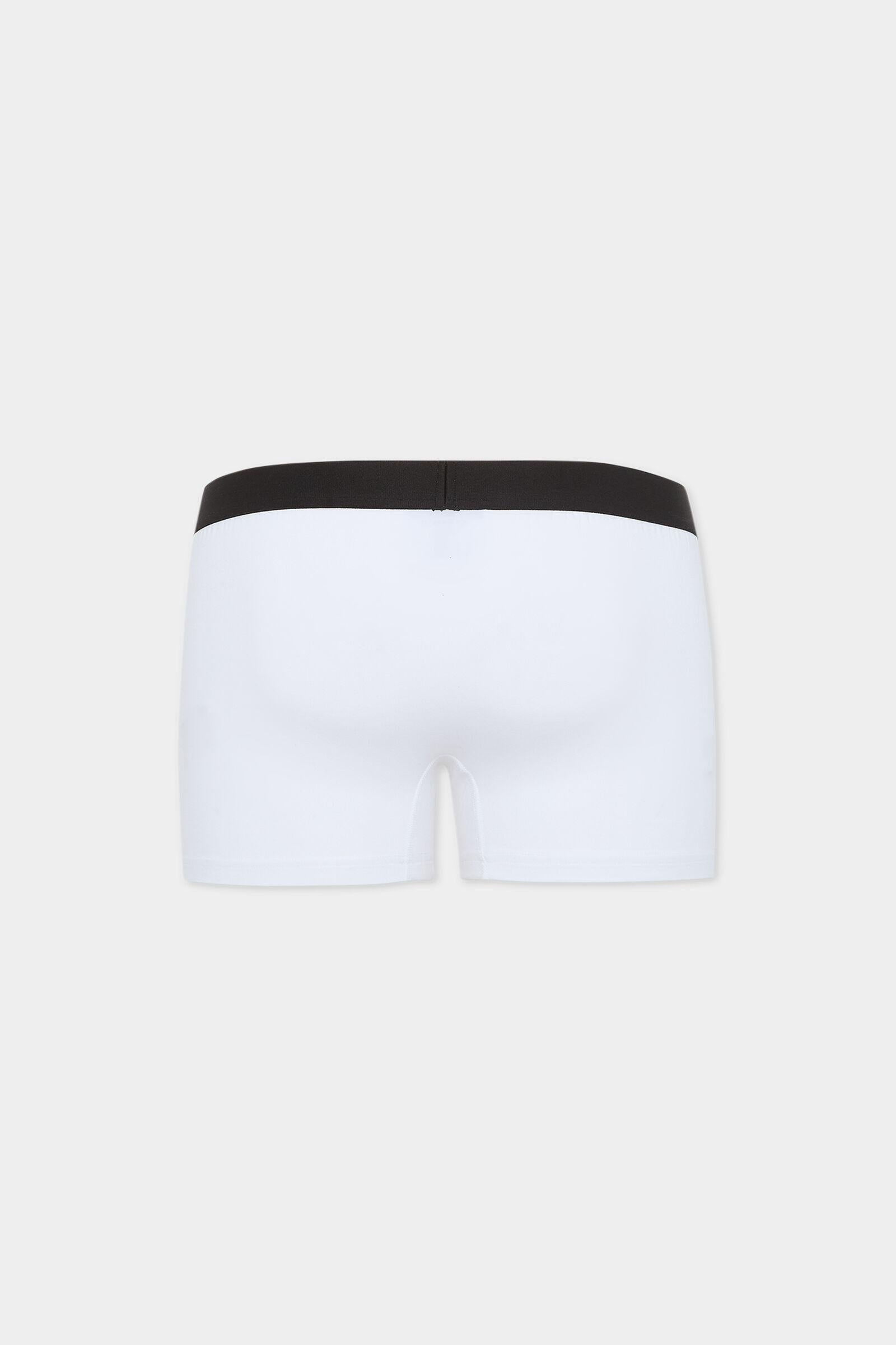Set di 2 boxer in cotone stretch bianco DCX210070 100 DSQUARED 