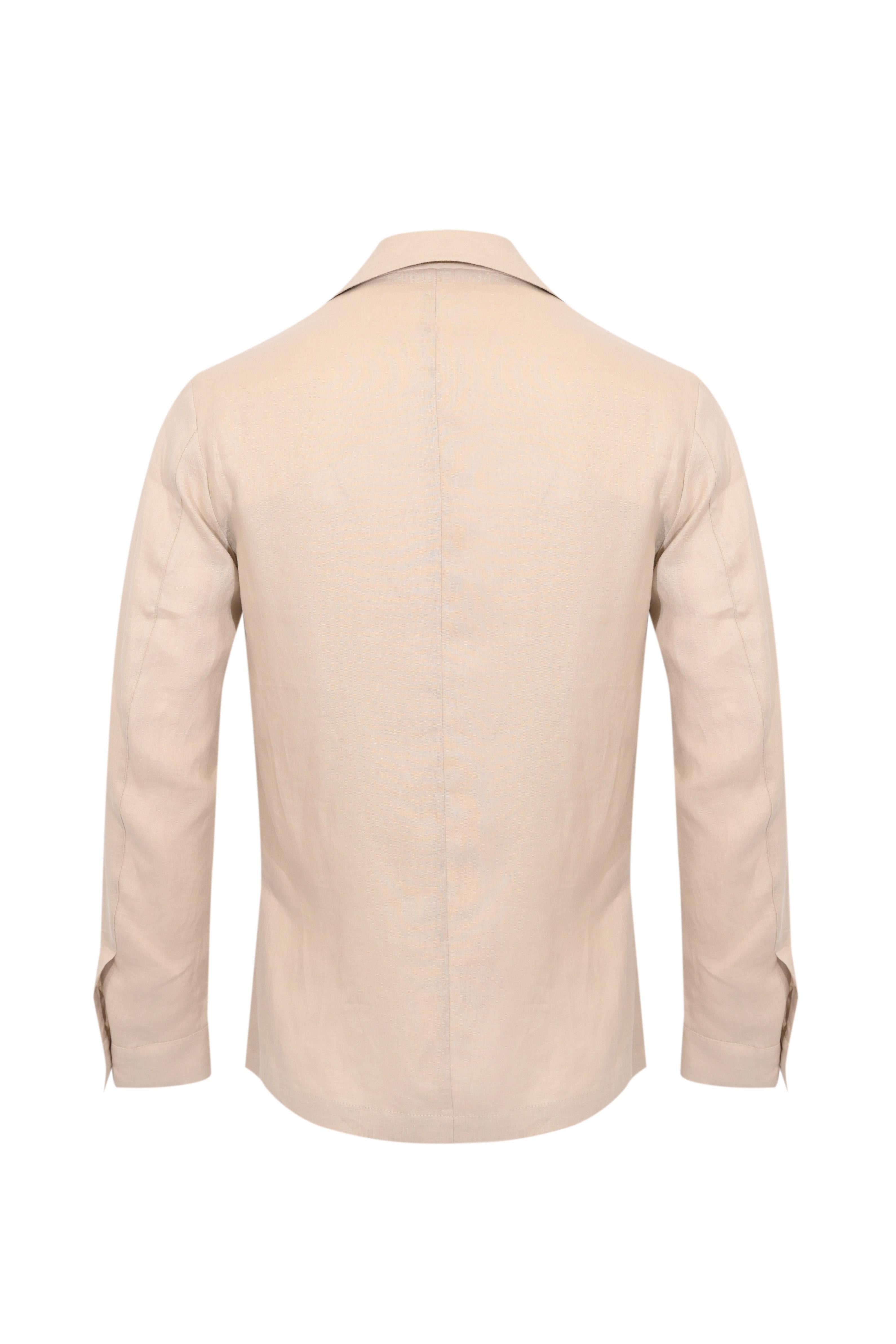 DANIELE ALESSANDRINI<BR/>Giacca in cotone Sabbia DUJG0011-LI0009 2001 DANIELE ALESSANDRINI 