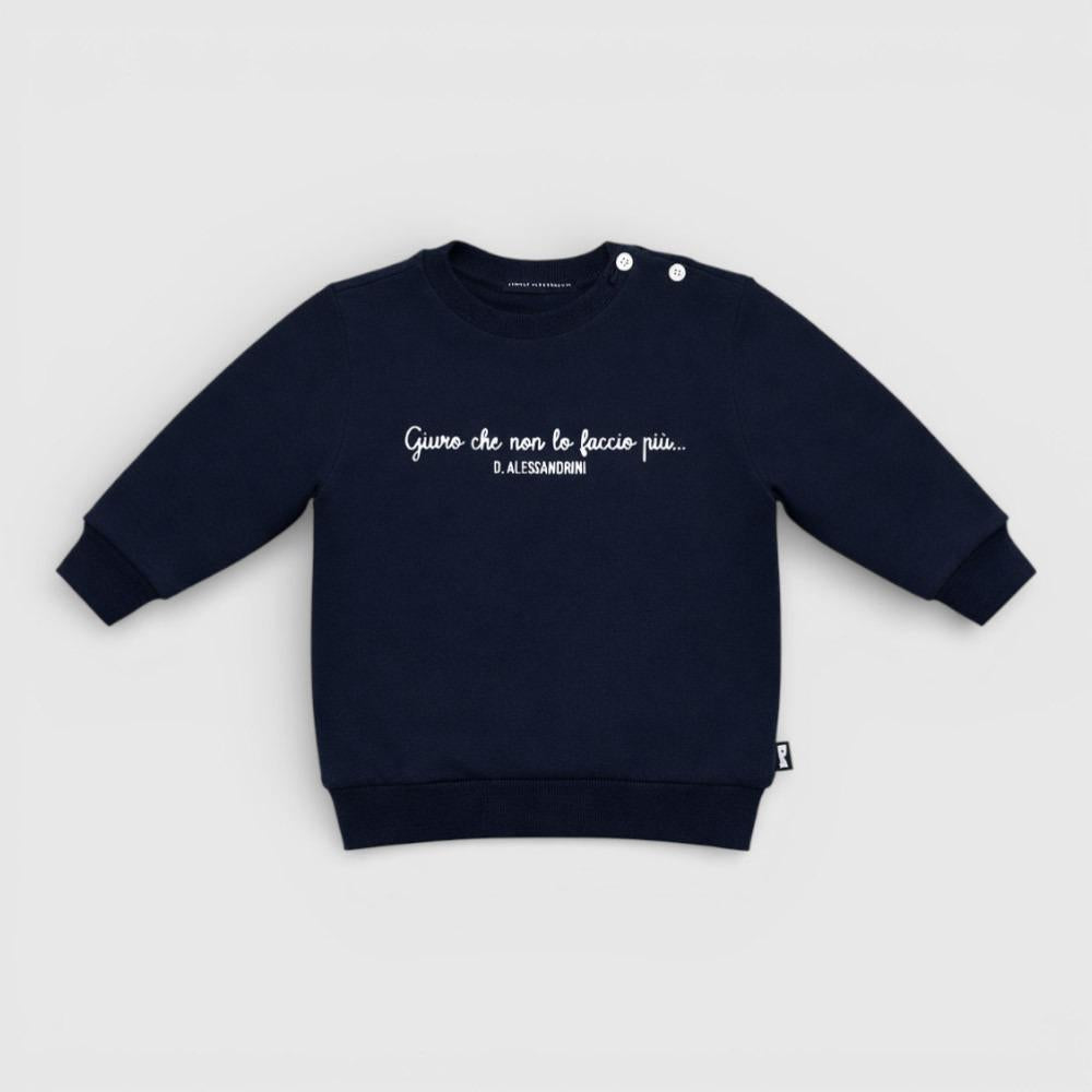 Felpa Daniele Alessandrini Kids colore Blu navy 1295F00367 NAVY DANIELE ALESSANDRINI 