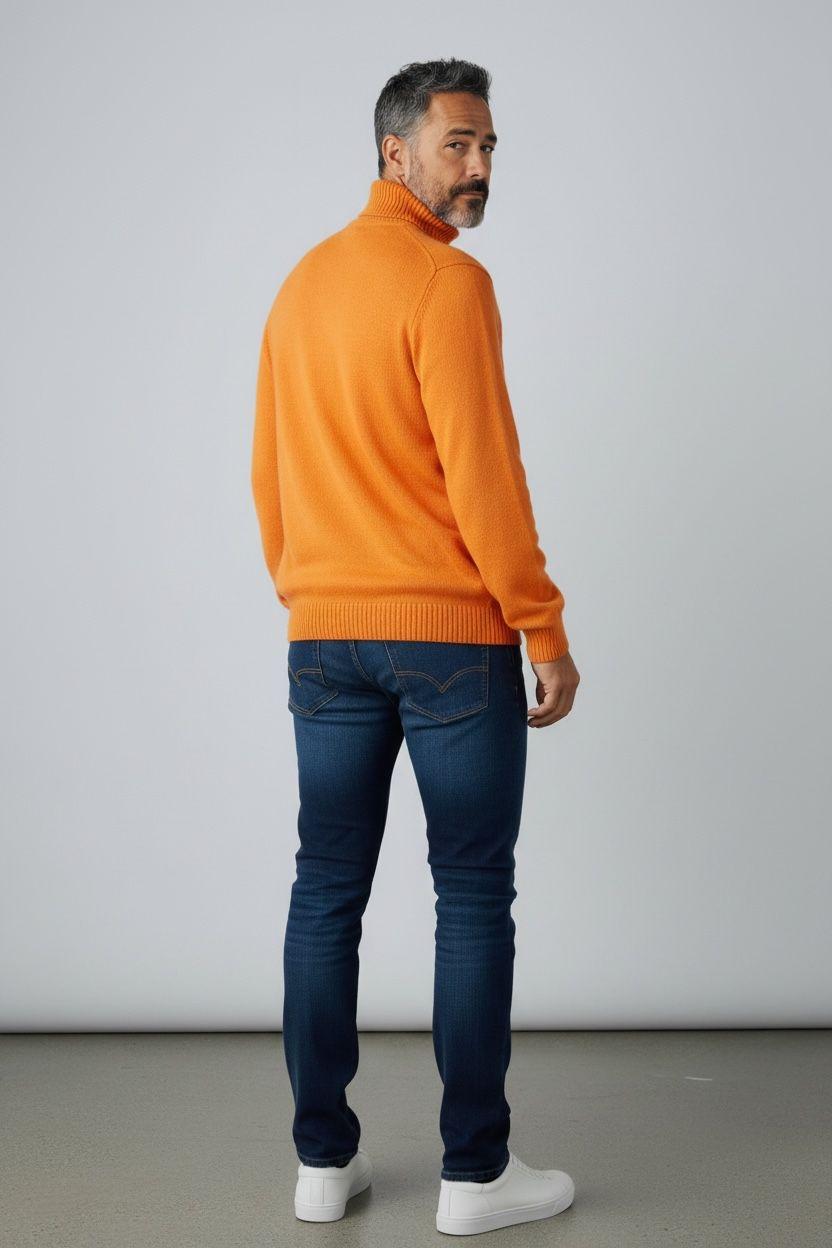 Dolcevita impuntura Luigi Gentile Arancio LG1201 40 LUIGI GENTILE 